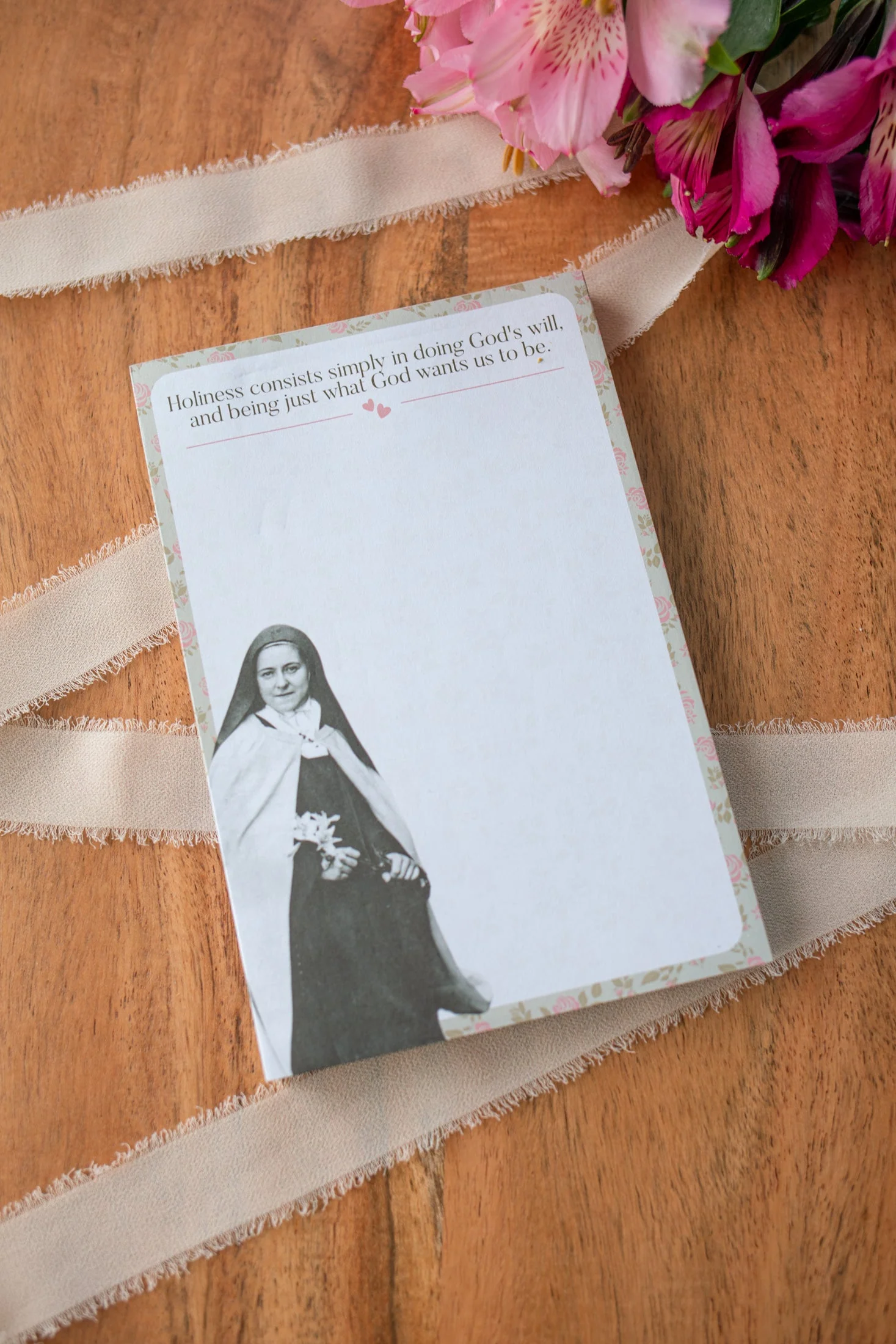 St. Therese of Lisieux Notepad - Image 2