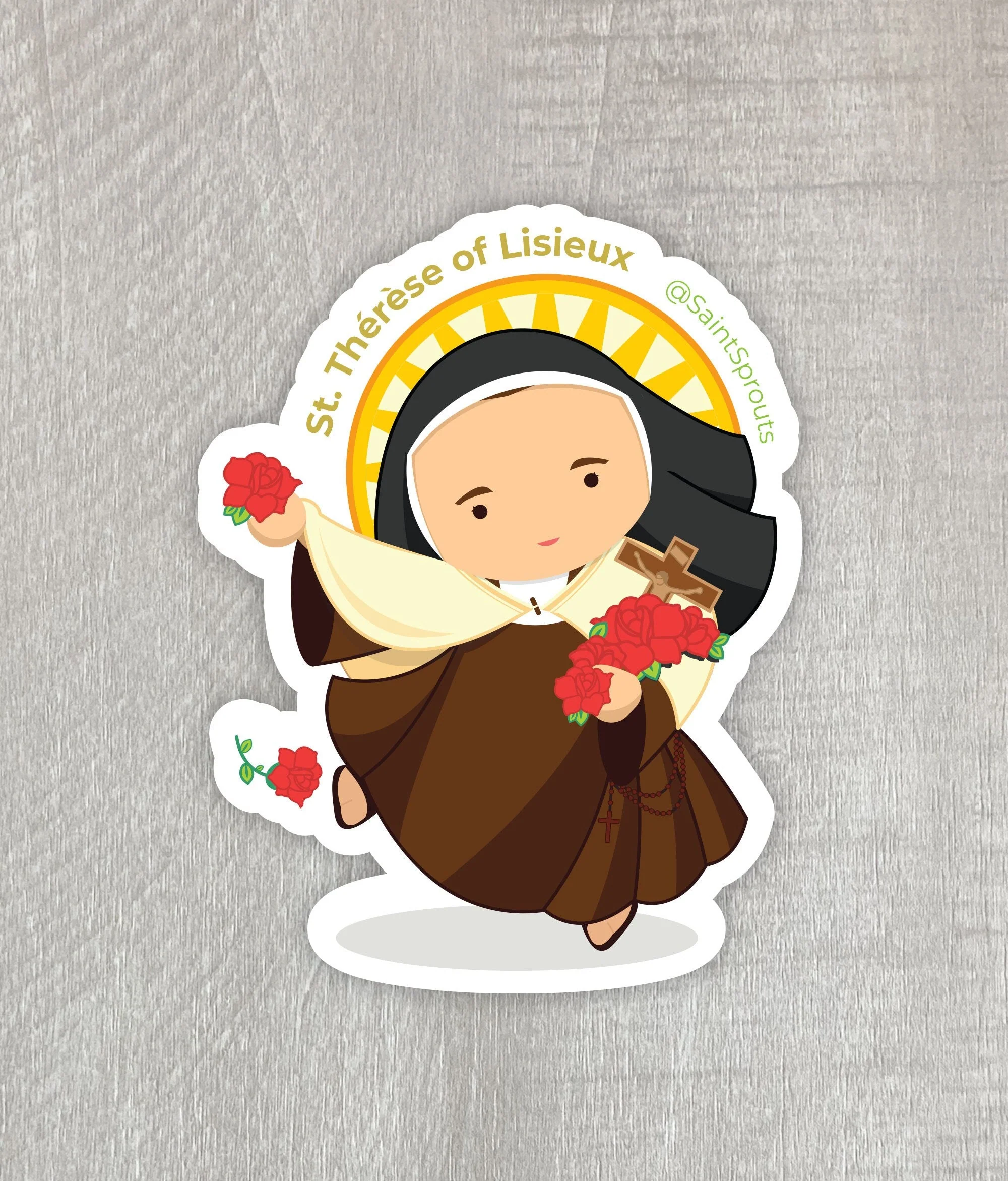 St. Therese of Lisieux Sticker / Little Flower Sticker - Image 3