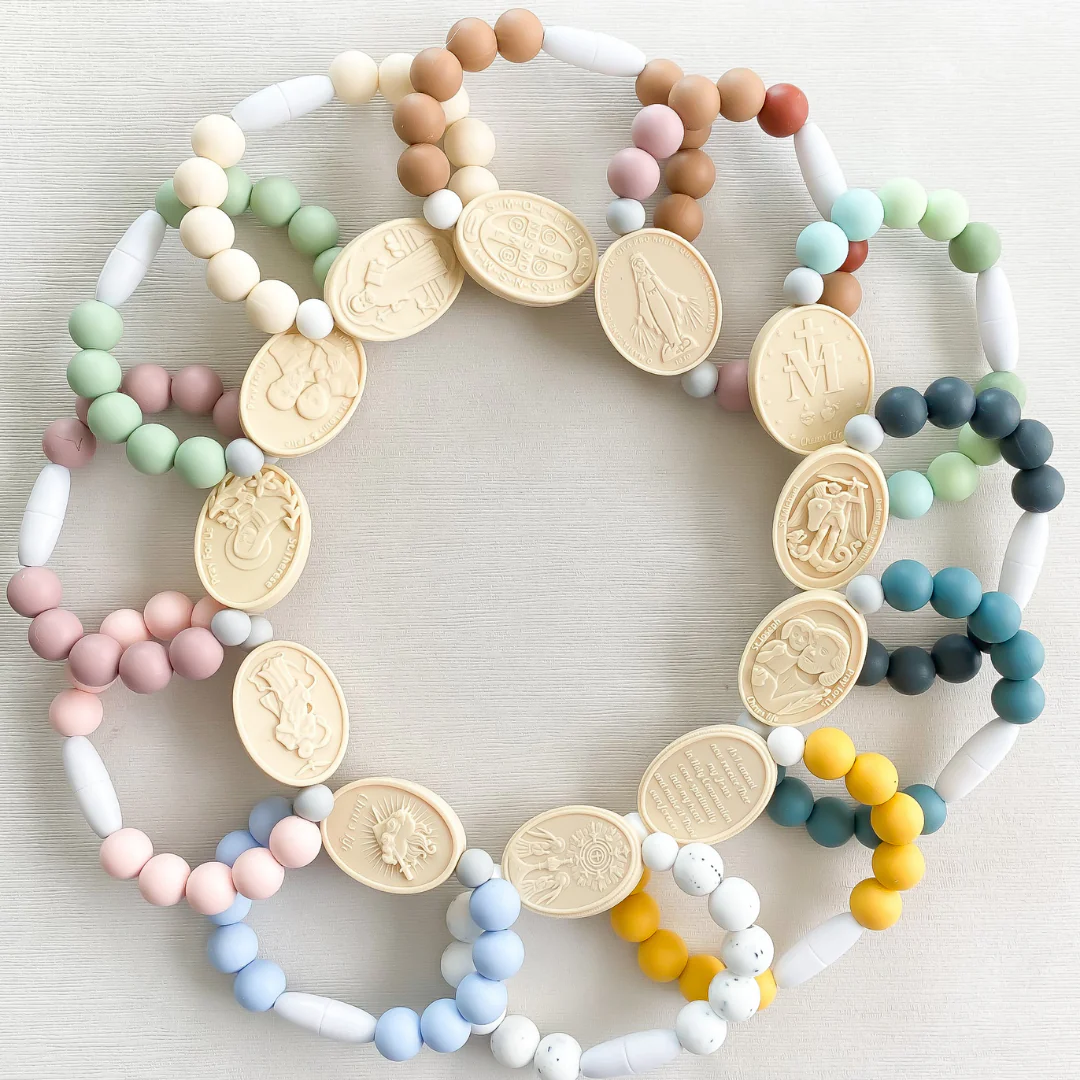 St. Therese with Sts. Zelie and Louis Saint Bracelet | Green - Image 4