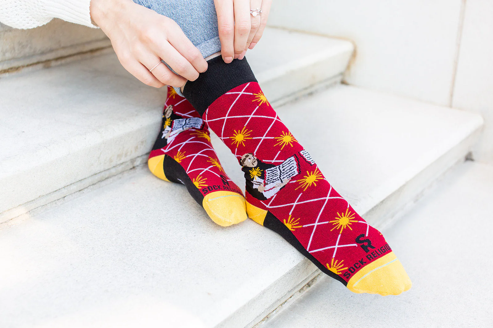 St. Thomas Aquinas Adult XL Socks - Image 5