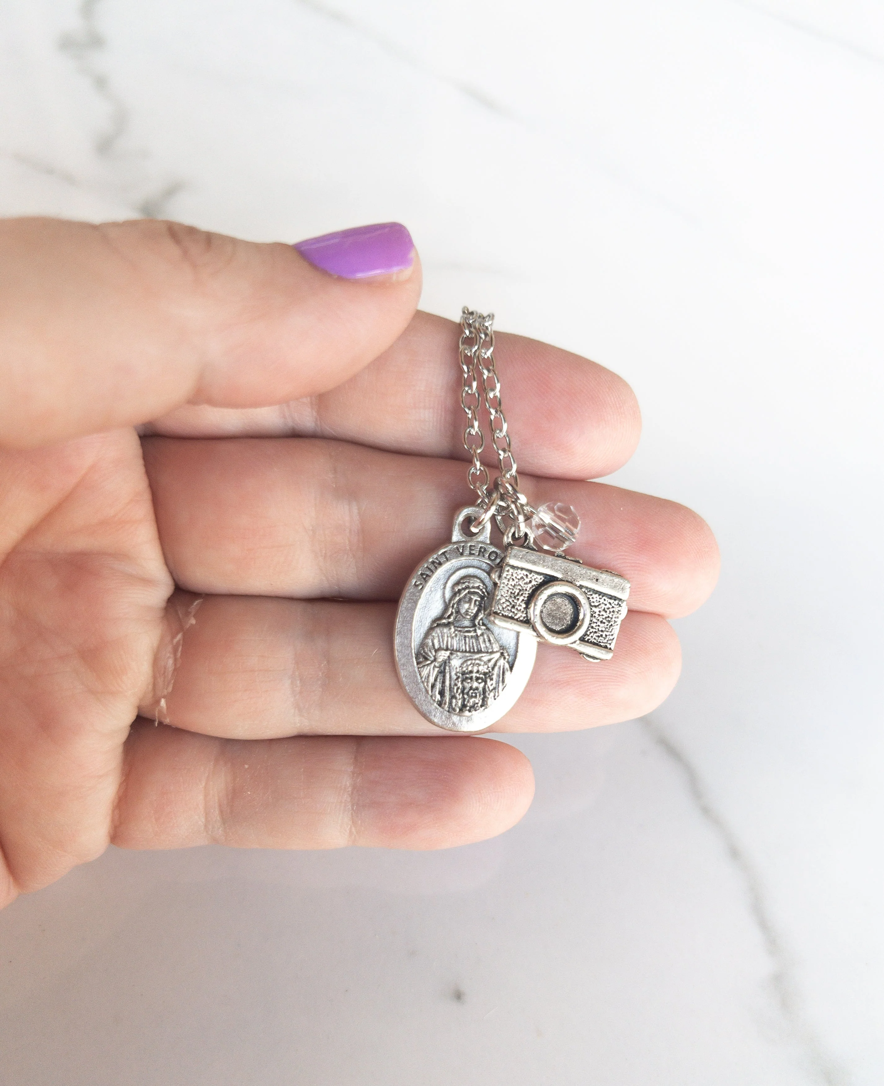 St Veronica Photographer Necklace - Image 4