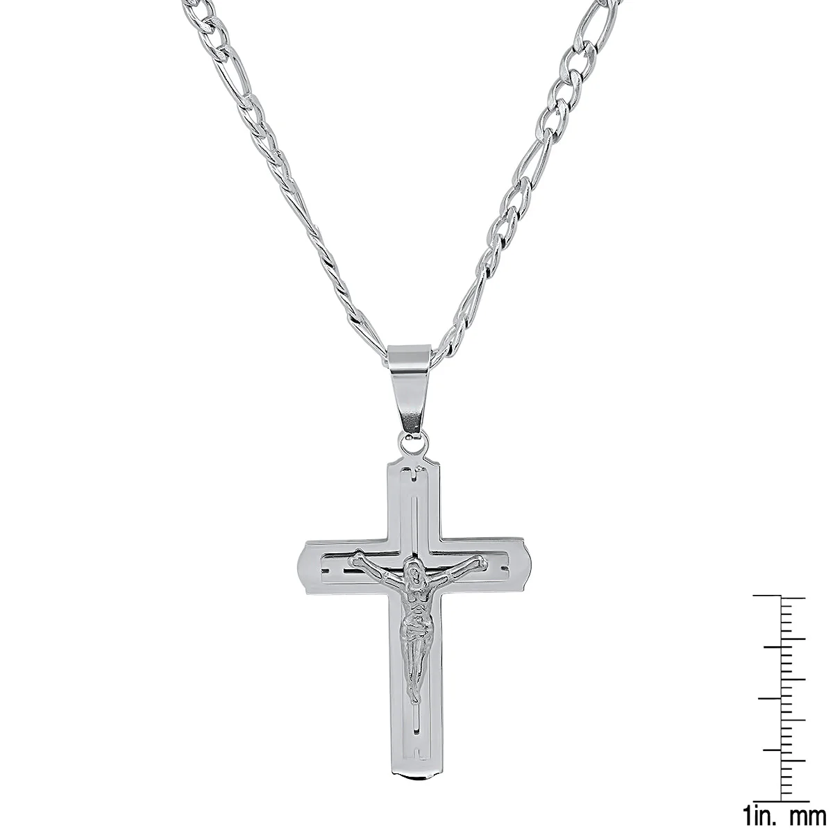 Stainless Steel Crucifix Pendant - Image 3