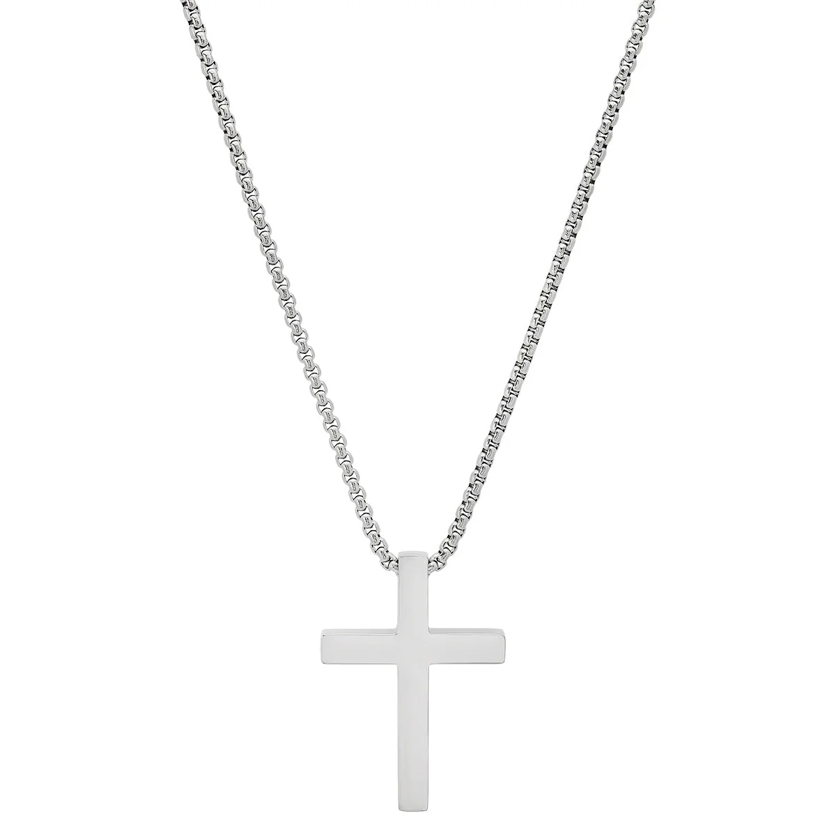 Stainless Steel Square Cross Pendant