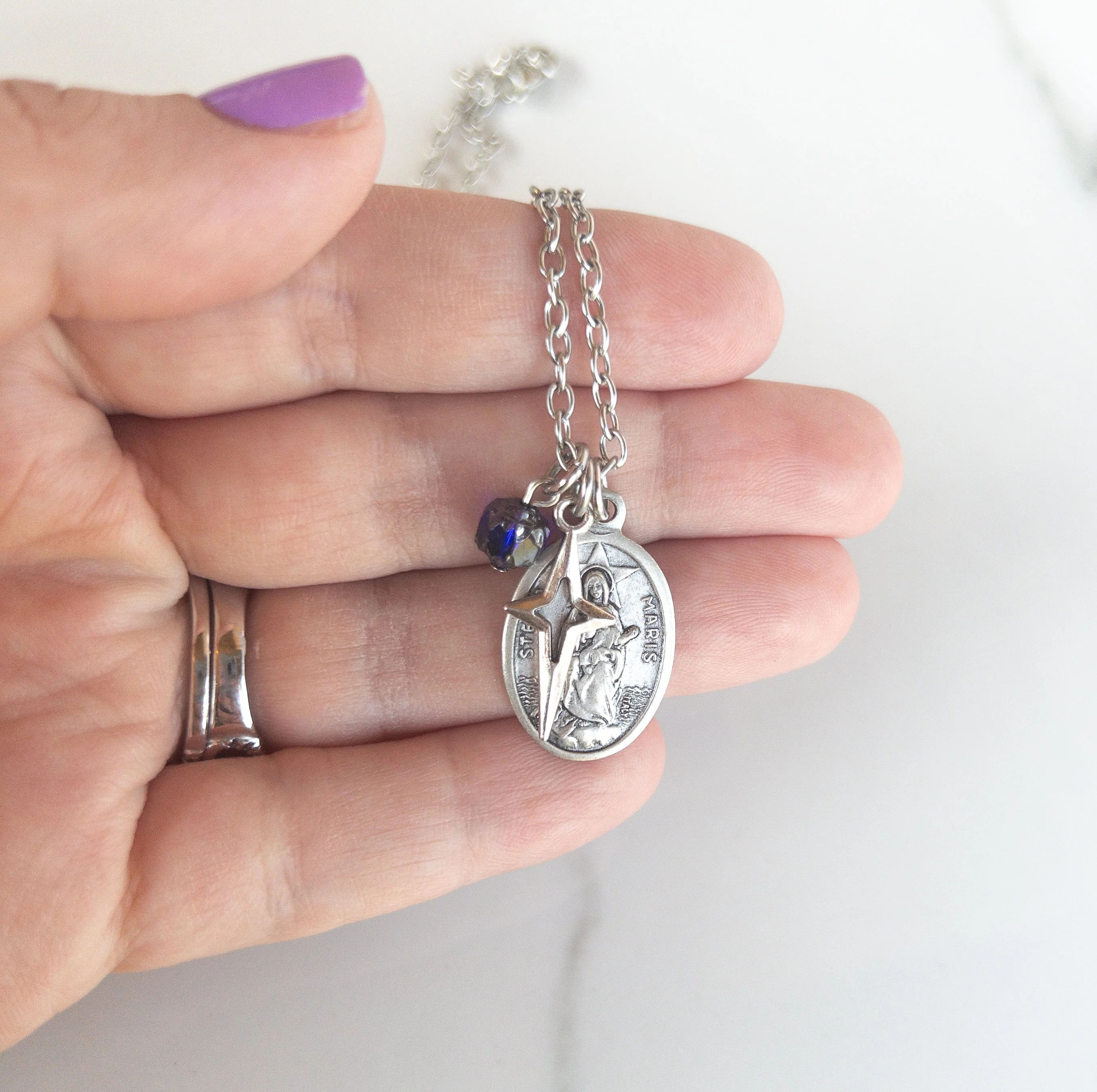 Stella Maris, Our Lady Star of the Sea Necklace - Image 6