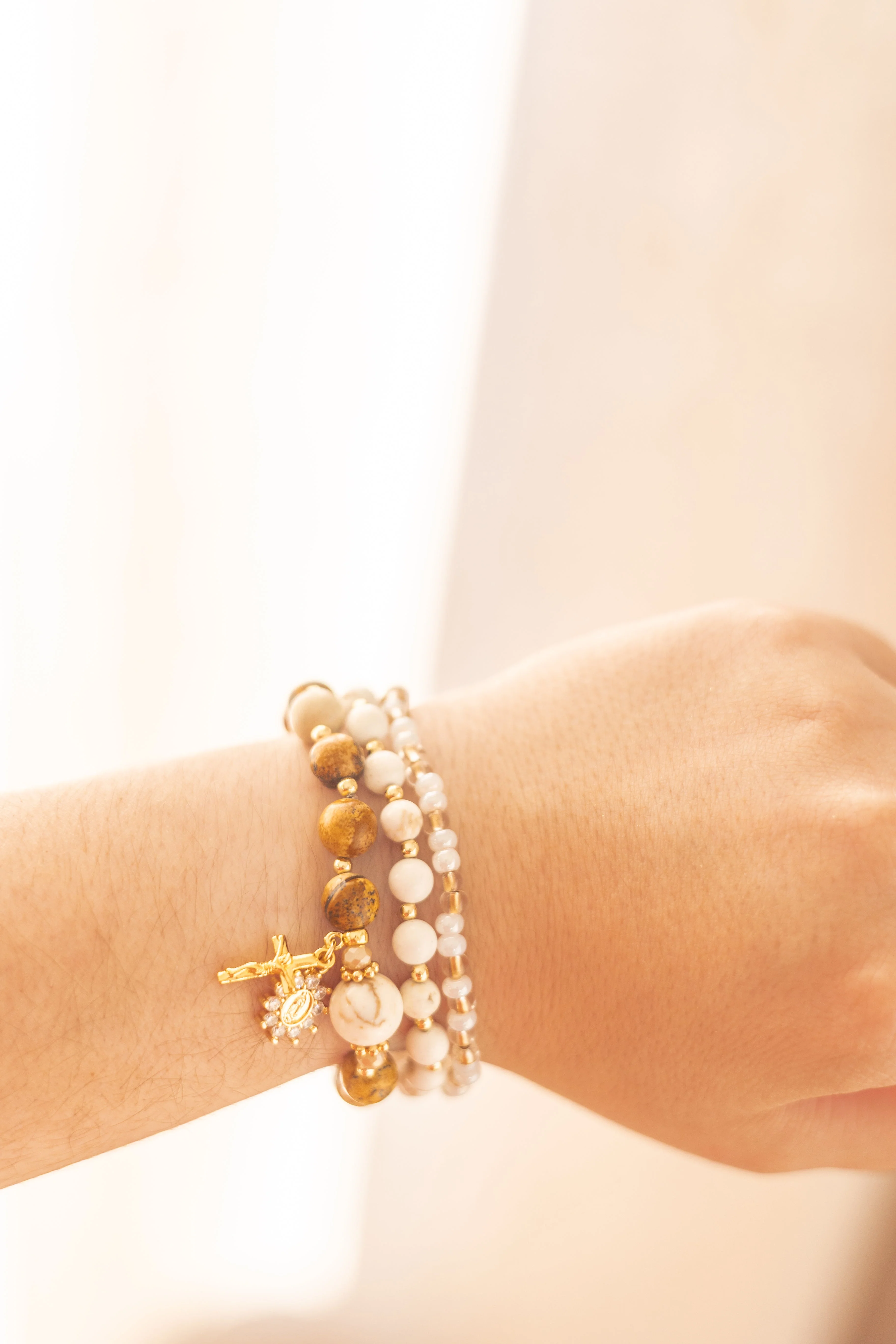 Stretch Stack Bracelet - Gloria - Gold - Image 2