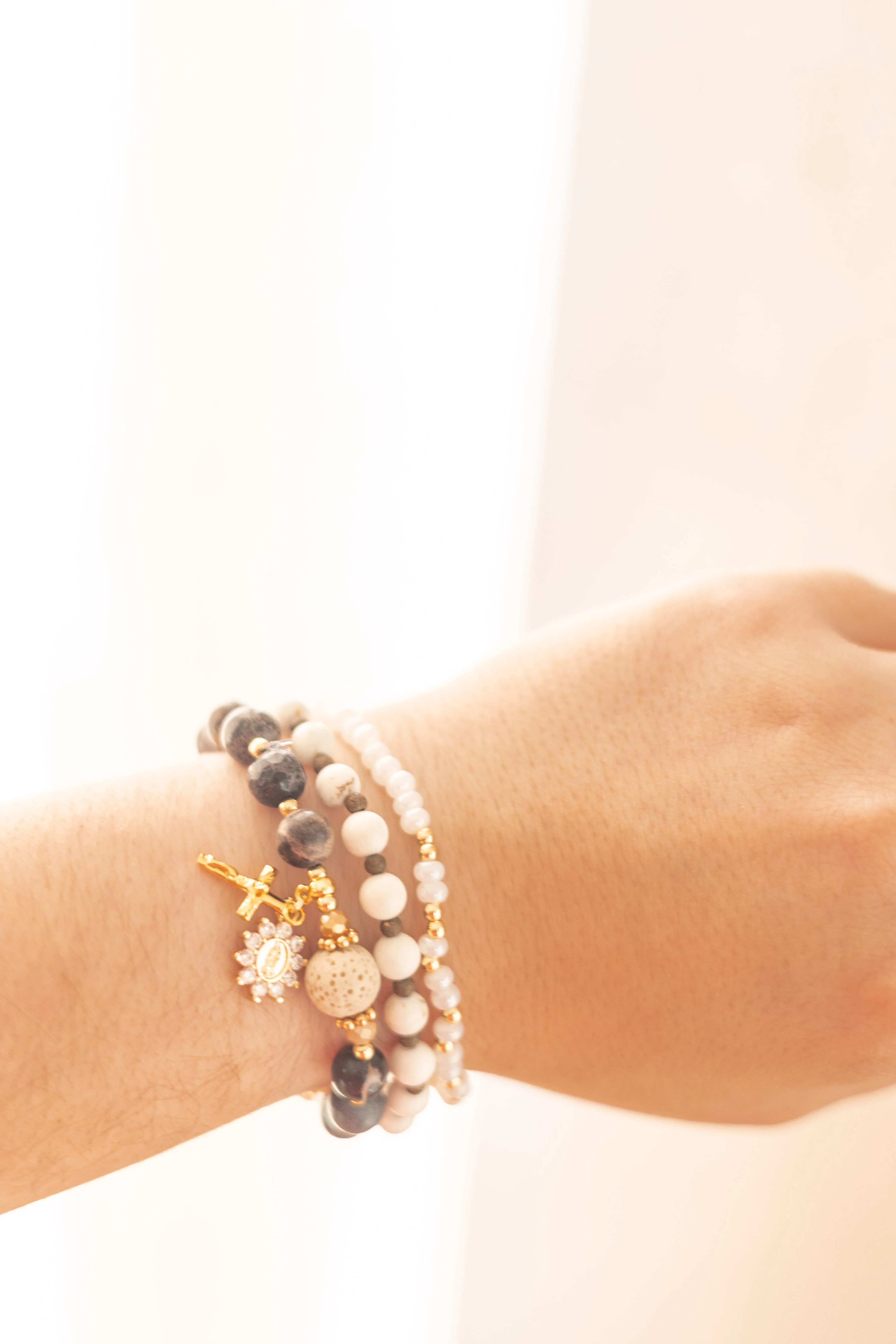 Stretch Stack Bracelet - Morse Code - Fiat - Image 2