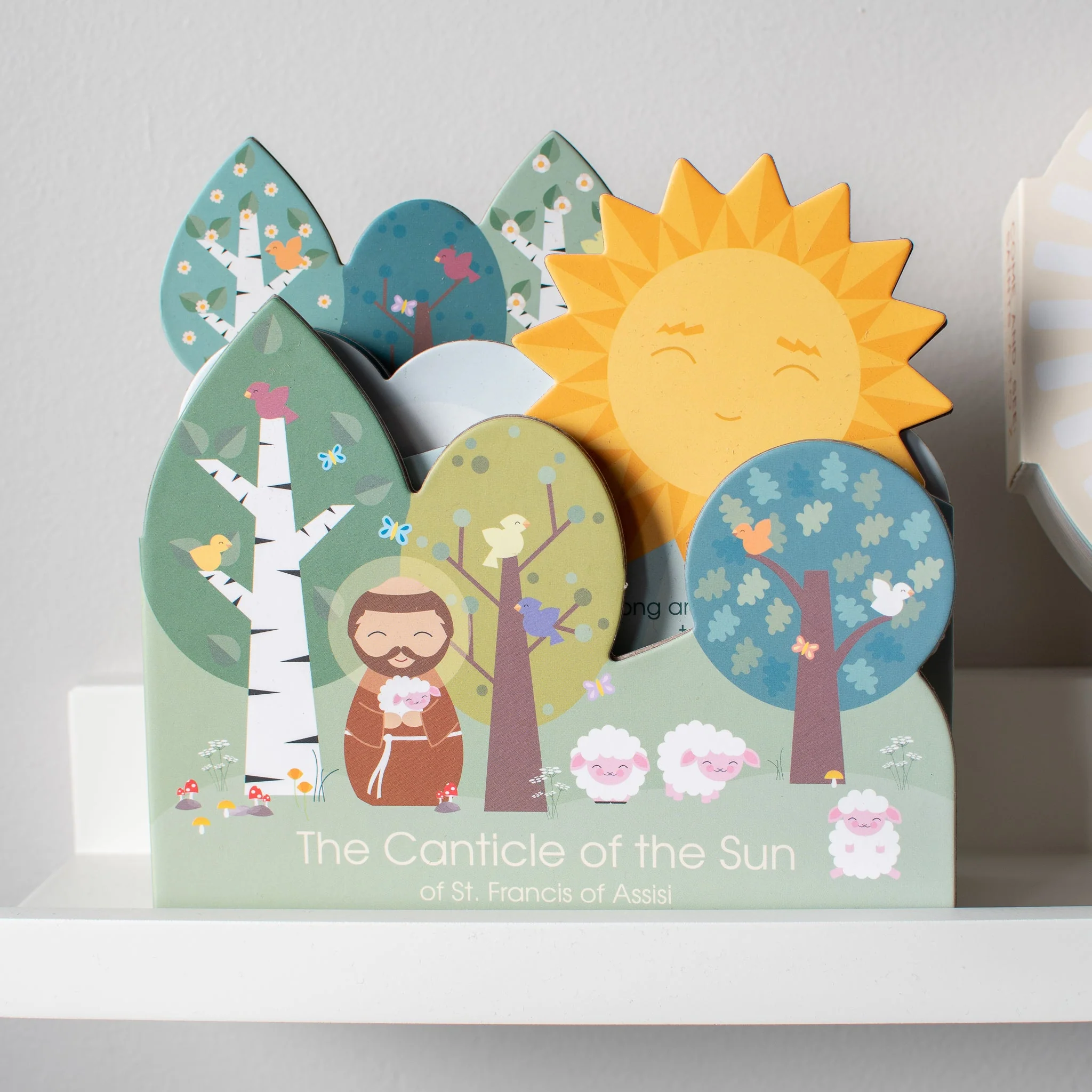 The Canticle of the Sun: Of St. Francis of Assisi shaped book - Image 2