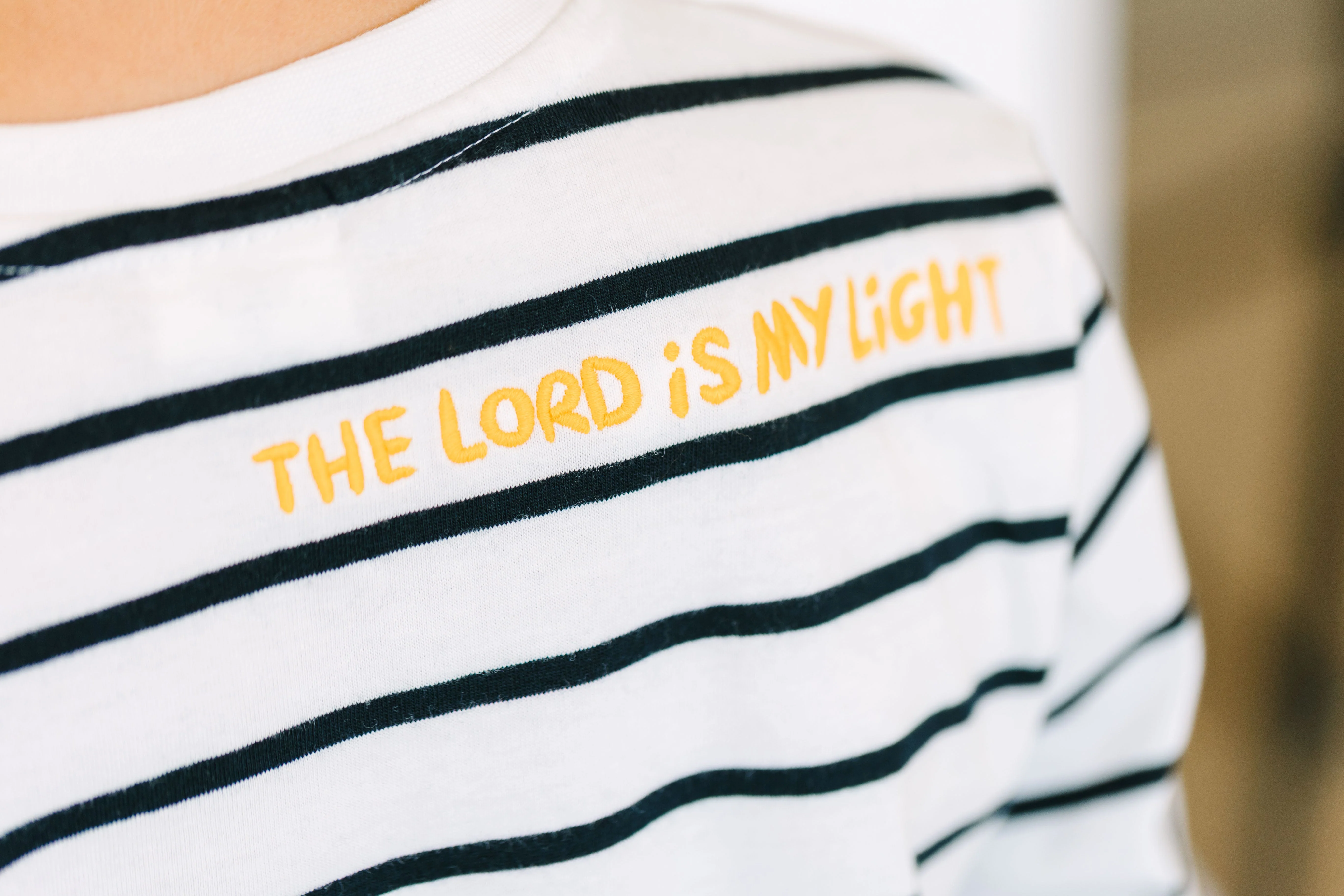 The Lord is My Light Long Sleeve Shirt Cotton - Image 4