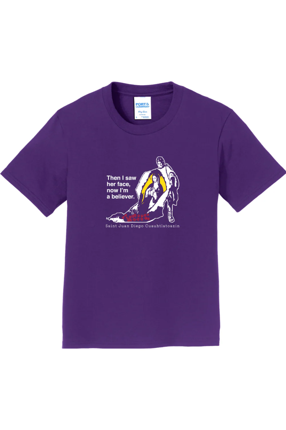 Then I Saw Her Face - St. Juan Diego Youth T-Shirt - Image 4