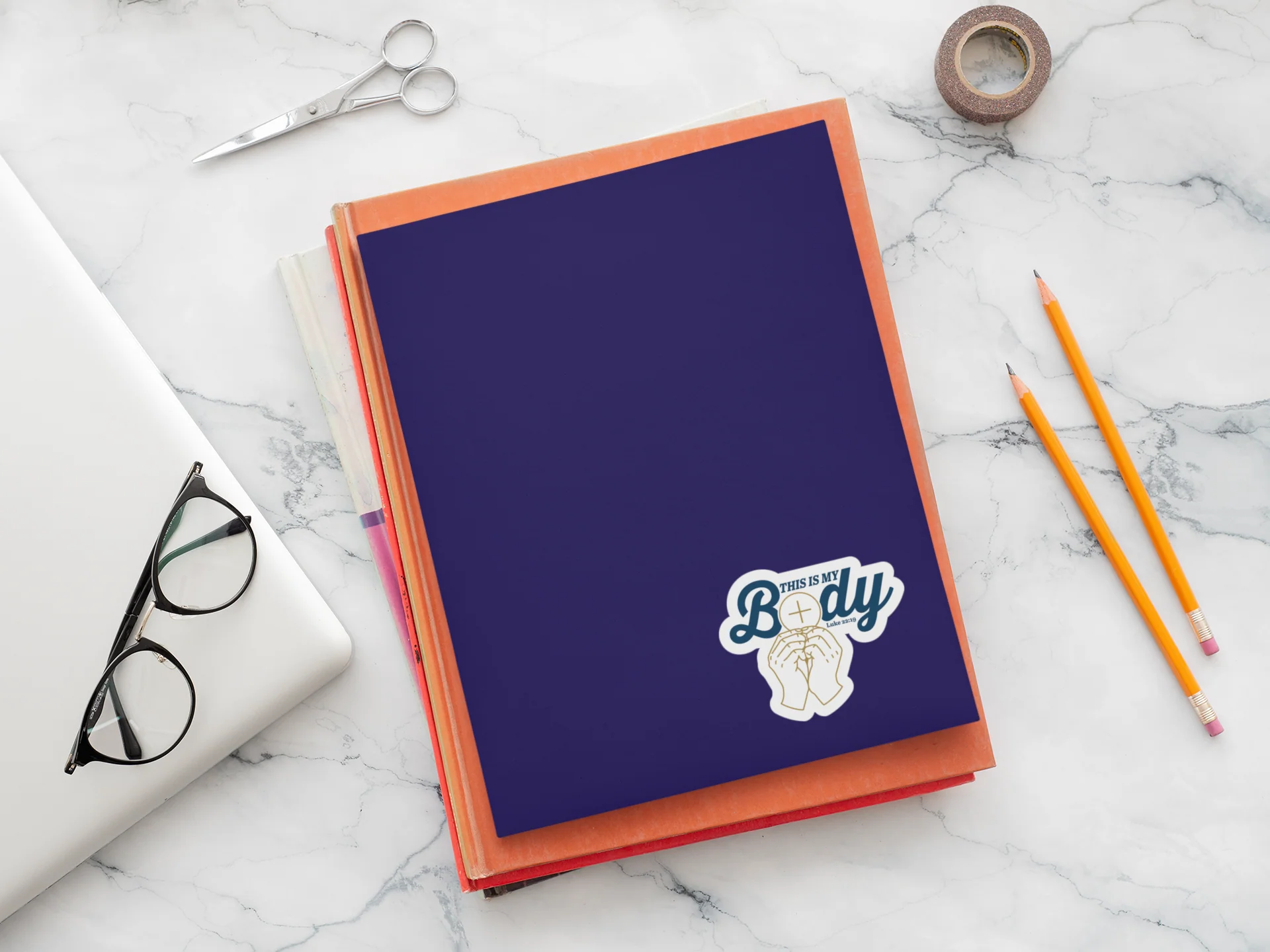 This is My Body, Consecration - Luke 22:19 Sticker 10-pack - Image 2