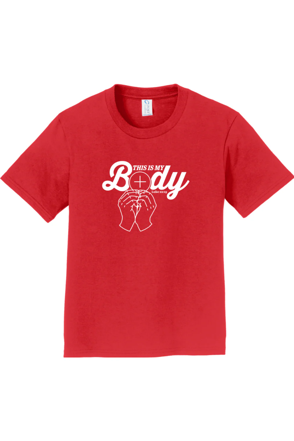This is My Body Consecration - Luke 2219  - Youth T-Shirt - Image 6