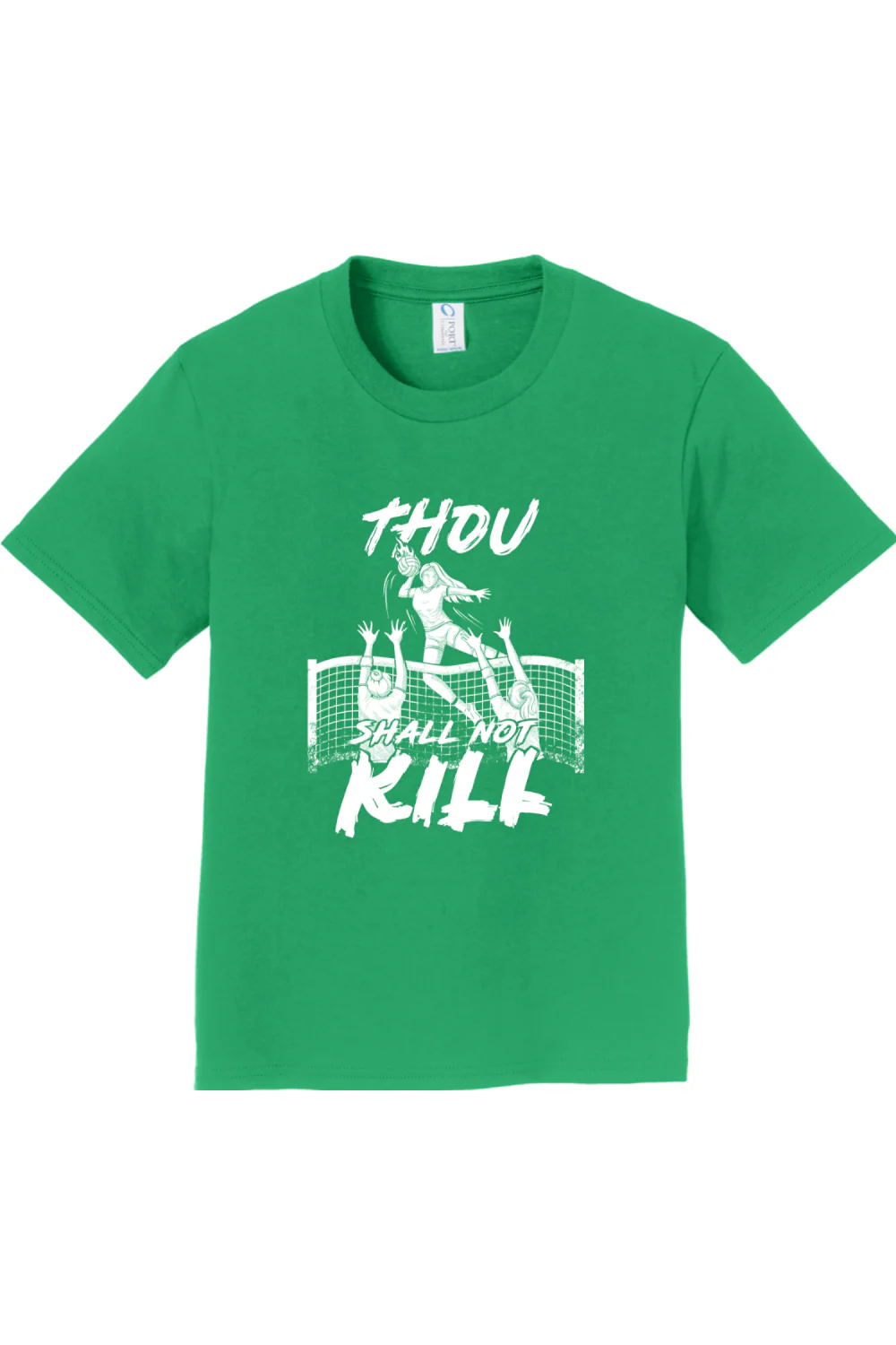 Thou Shall Not Kill - Catholic Volleyball - Youth T-Shirt - Image 6