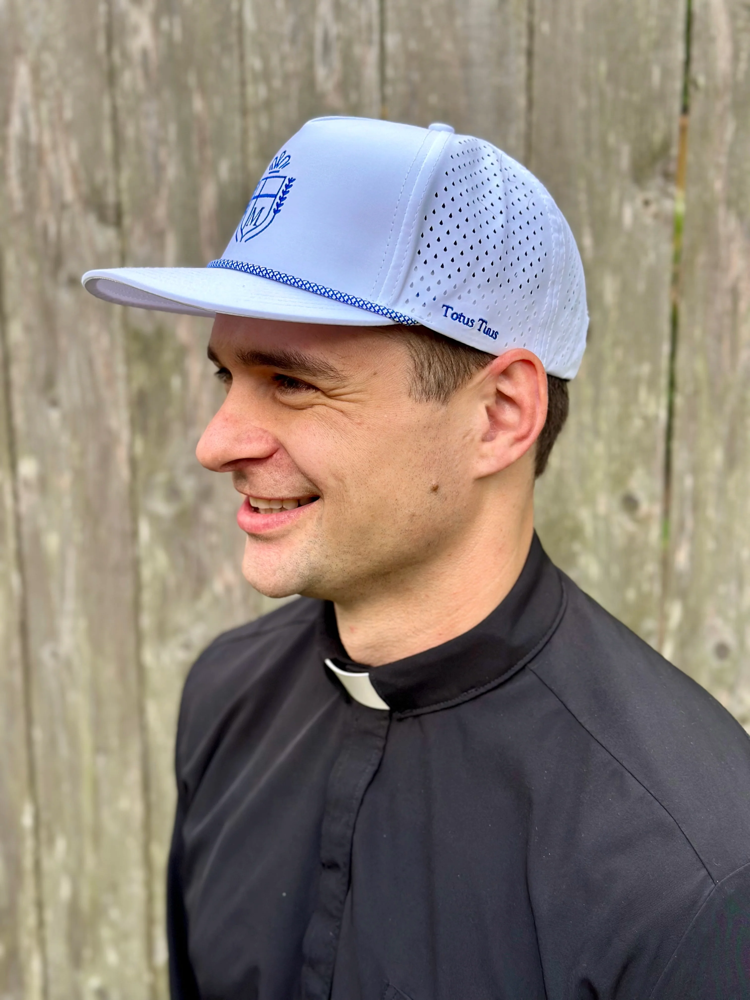 Totus Tuus Mary at the Foot of the Cross Snapback Hat - Image 3