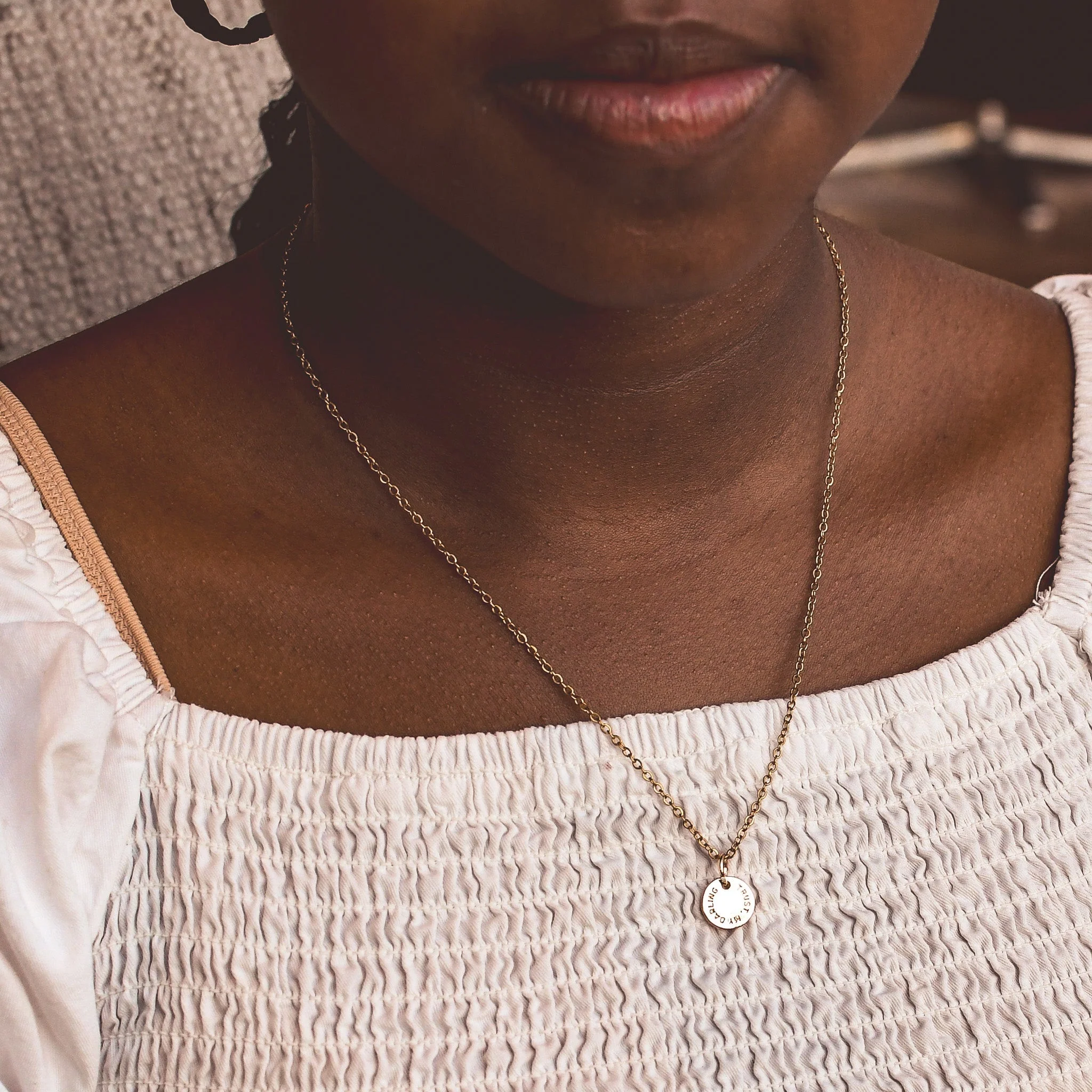 Trust My Darling Gold Necklace - Image 8