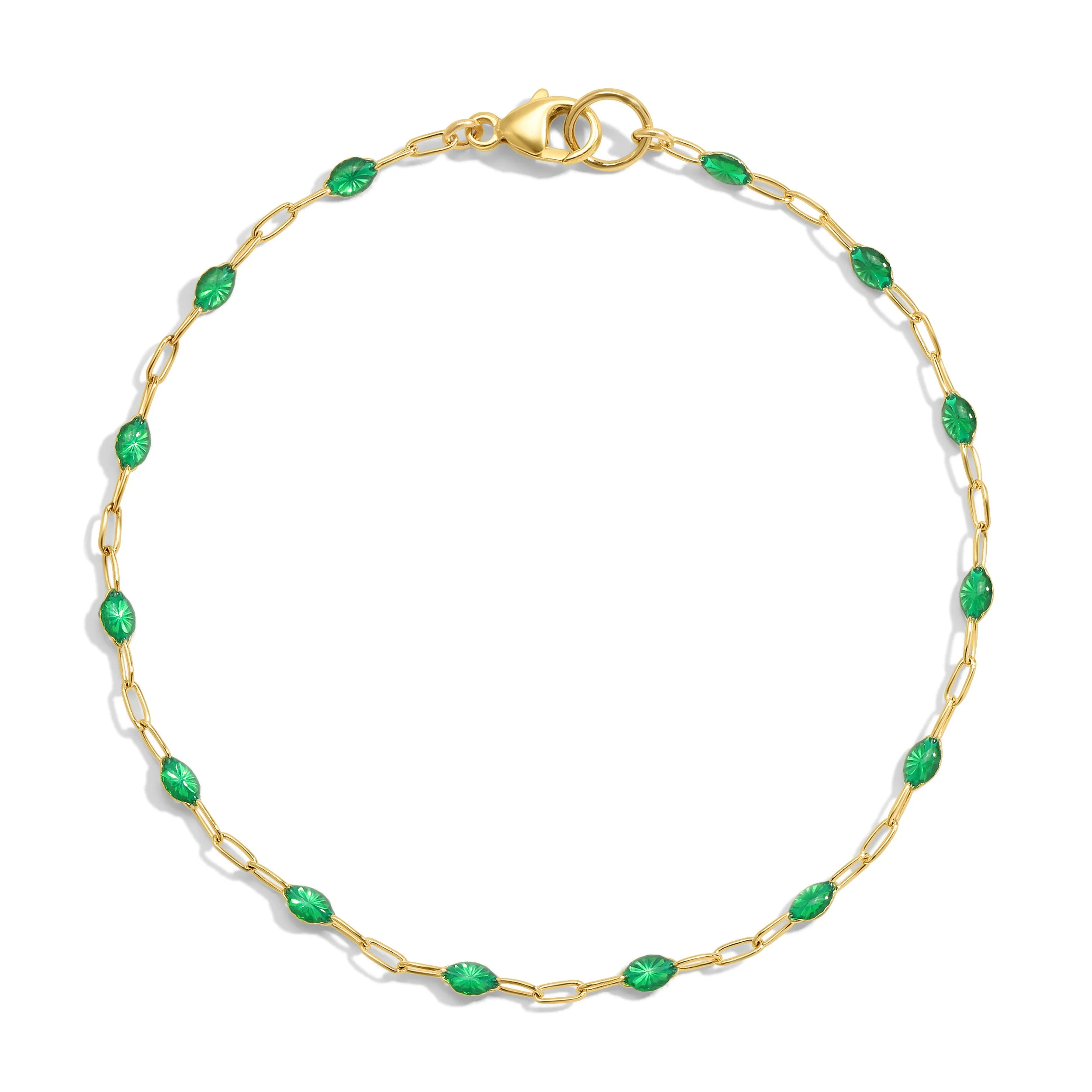 Viking Enamel Bracelet - EMERALD