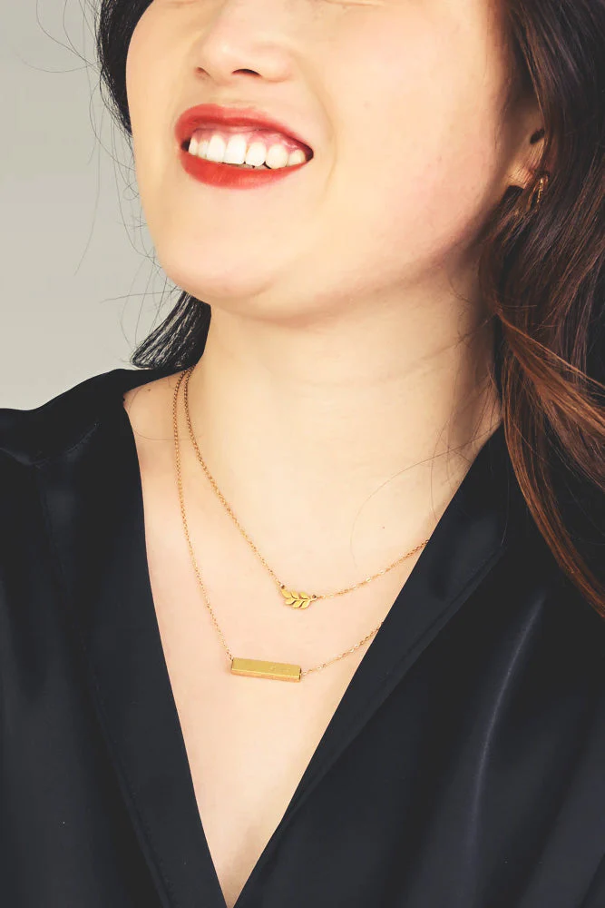 Walk Humbly Bar Necklace - Starfish Project - Image 5