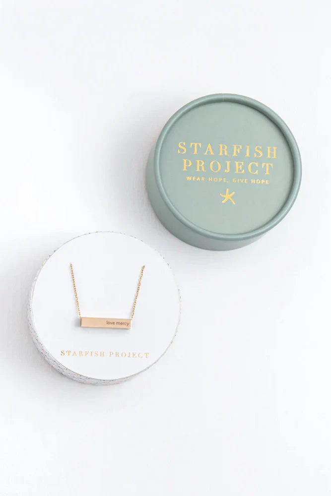 Walk Humbly Bar Necklace - Starfish Project - Image 6