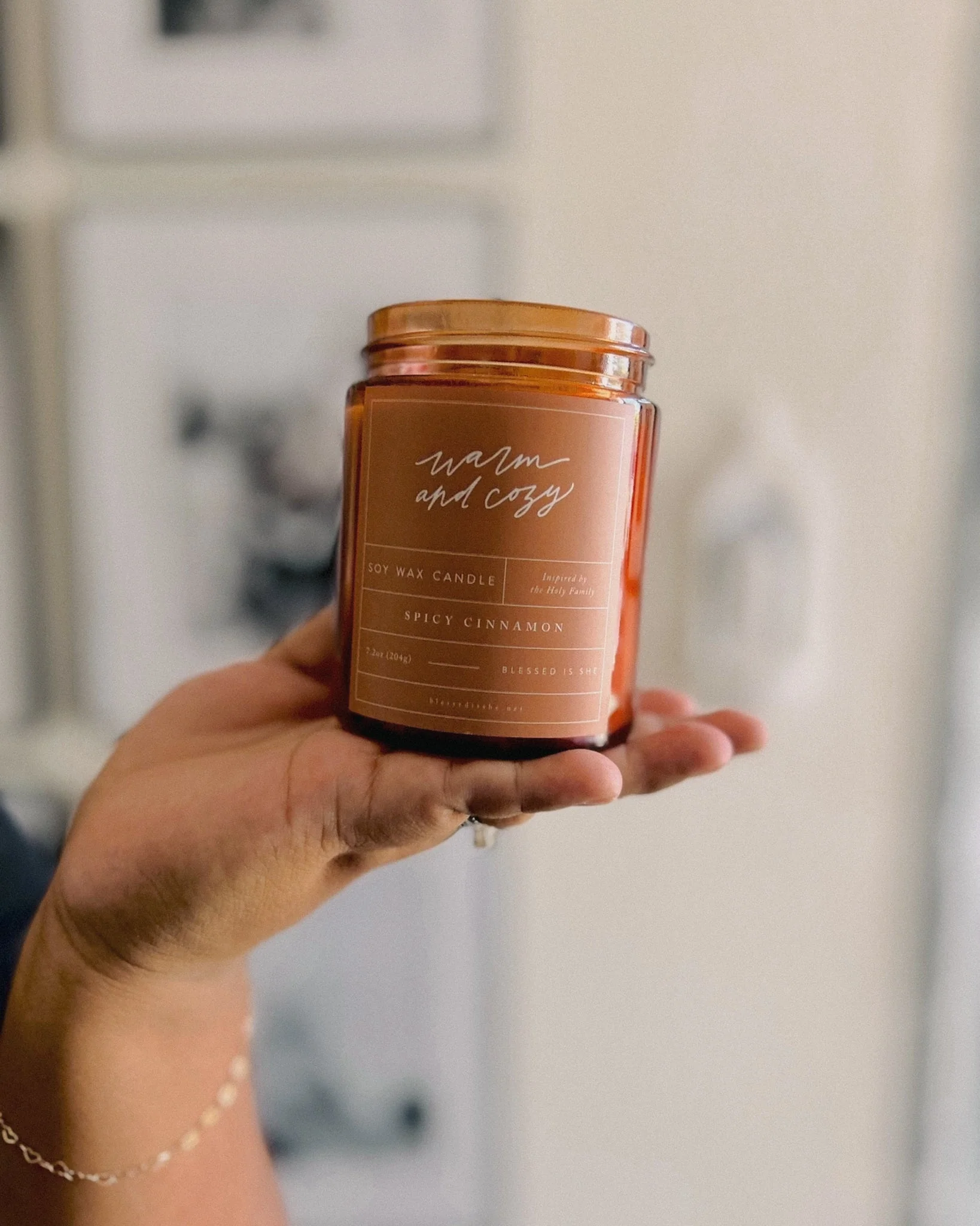 Warm & Cozy // Saintly Scents Candle inspired by the Holy Family - Image 4