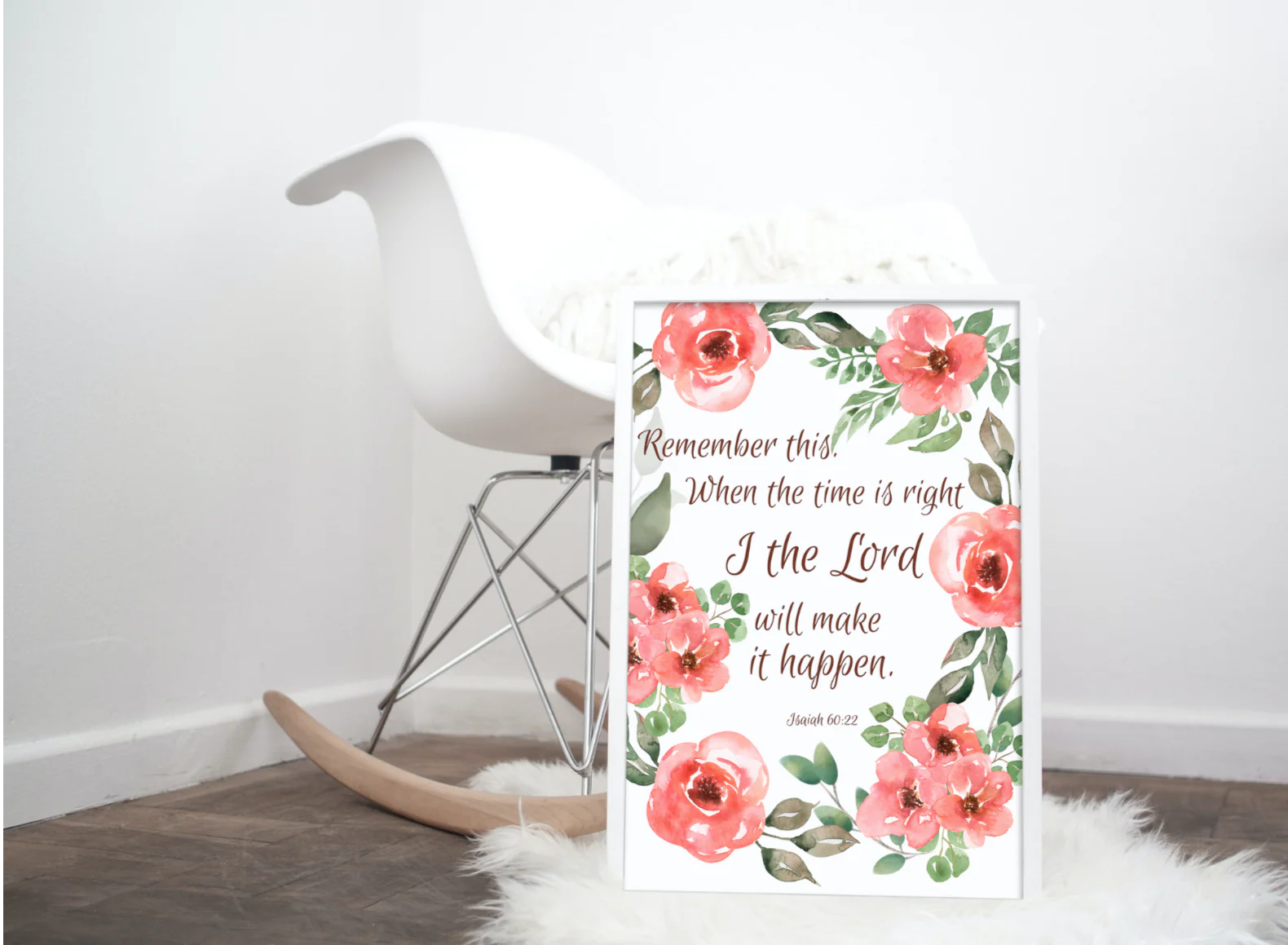 When the Time is right, I the Lord will Make it Happen Physical Print - Catholic Wall Art - Image 4