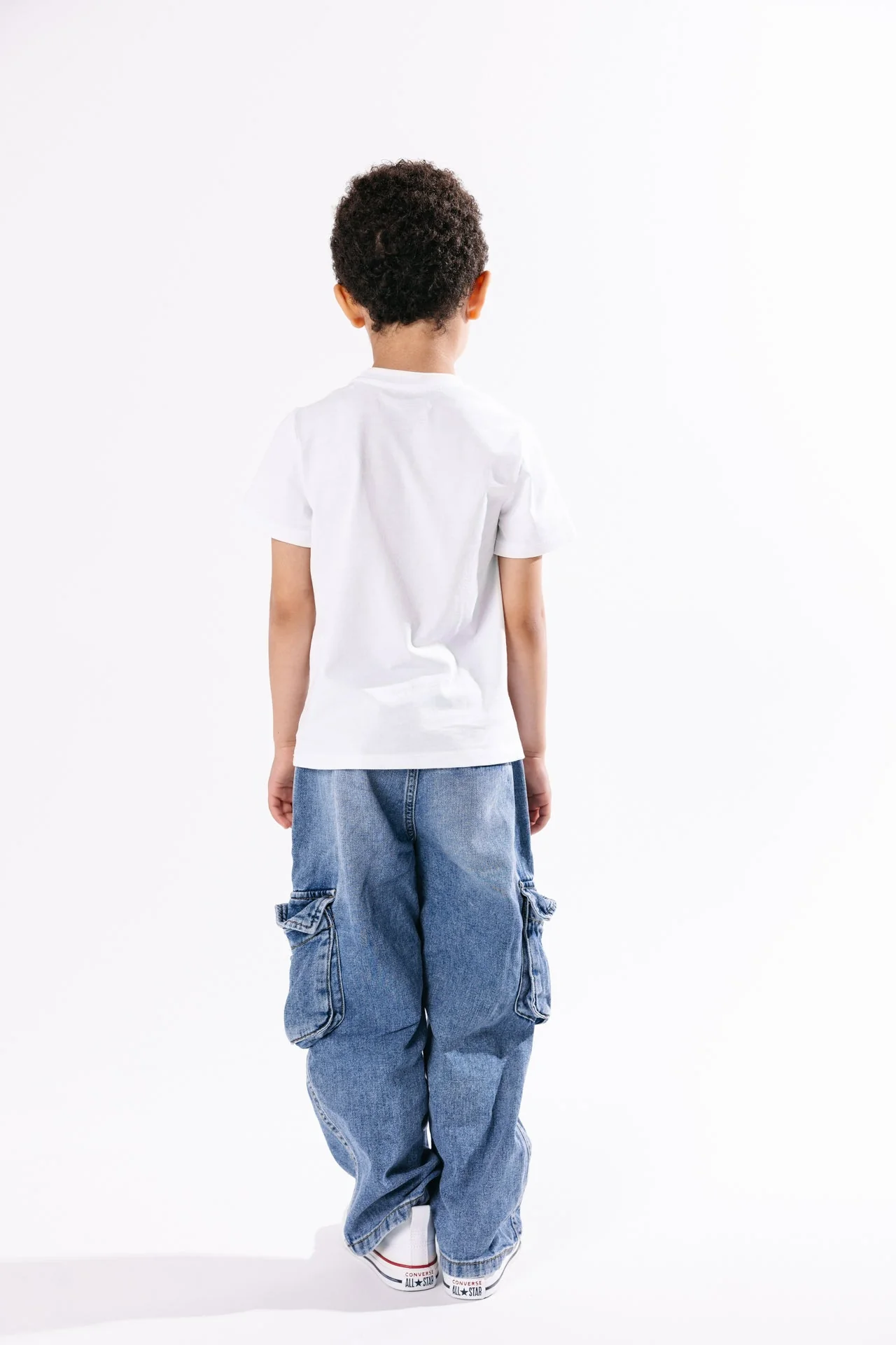 White Prayer Pocket Short Sleeve T-Shirt Cotton - Image 7