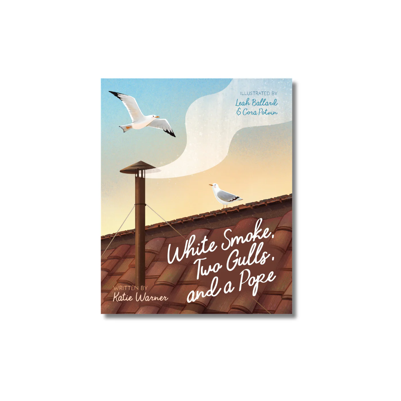 White Smoke, Two Gulls, and a Pope