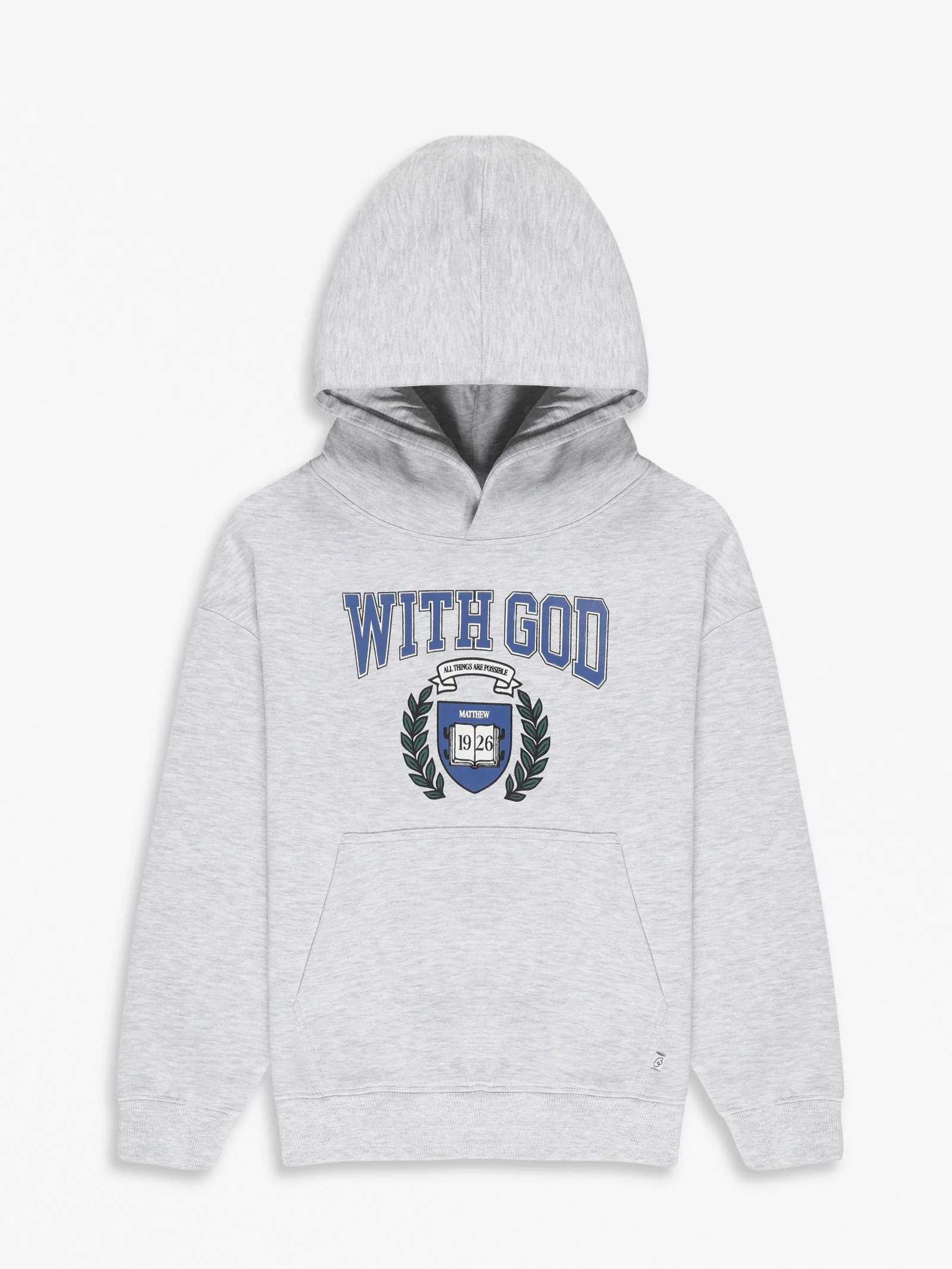 With God Cotton Fleece Hoodie