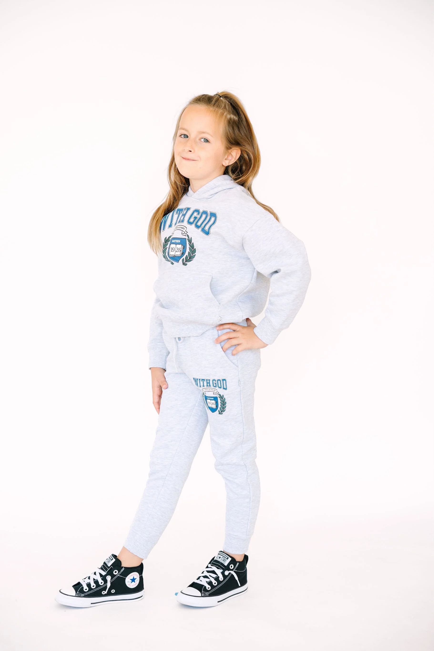 With God Cotton Fleece Hoodie - Image 4