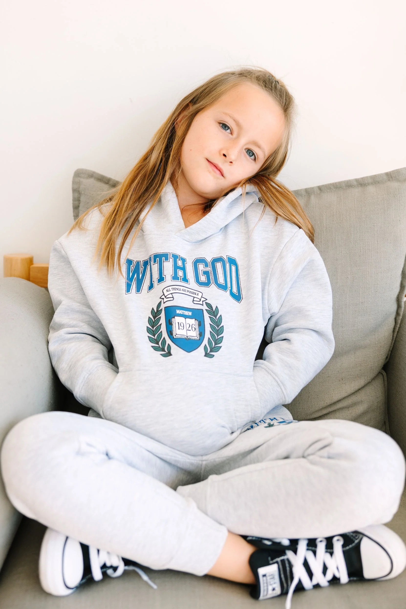 With God Cotton Fleece Hoodie - Image 5