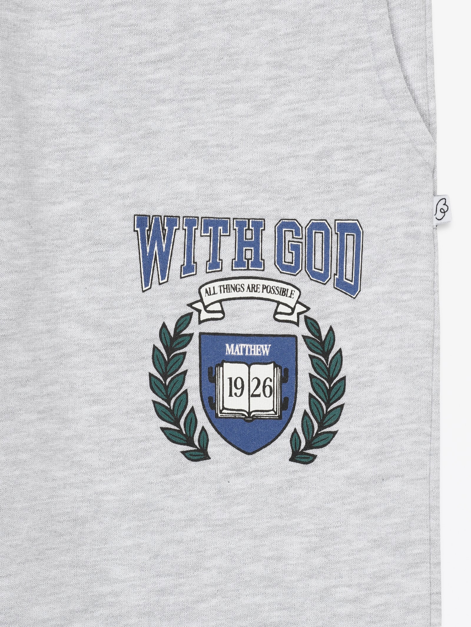 With God Cotton Fleece Jogger - Image 2