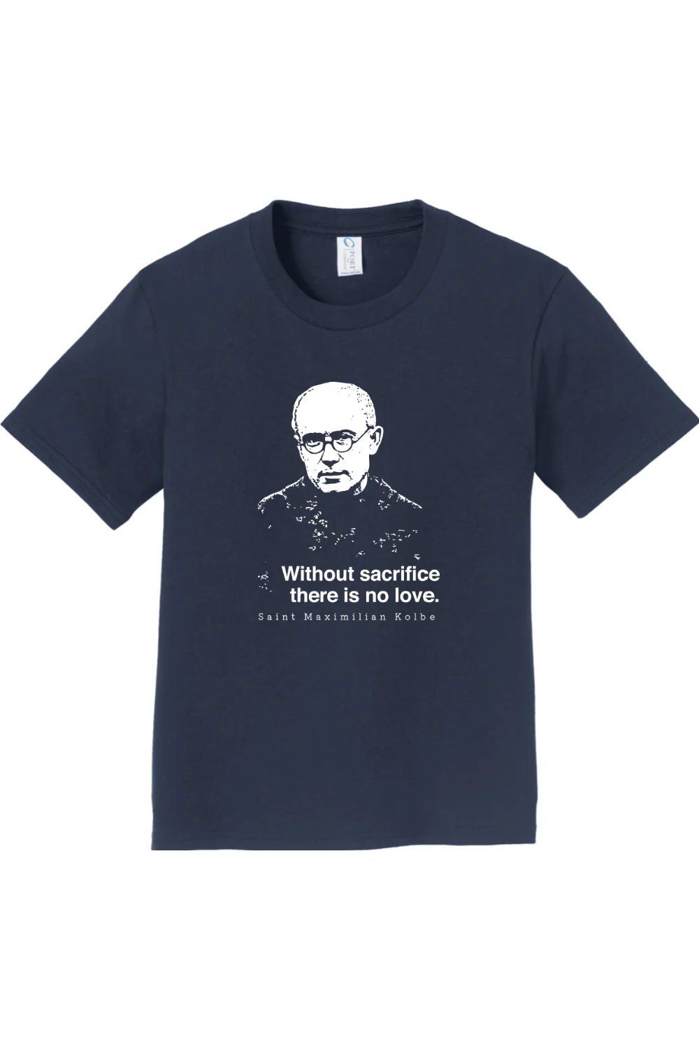 Without Sacrifice - St. Maximilian Kolbe - Youth T-Shirt - Image 2