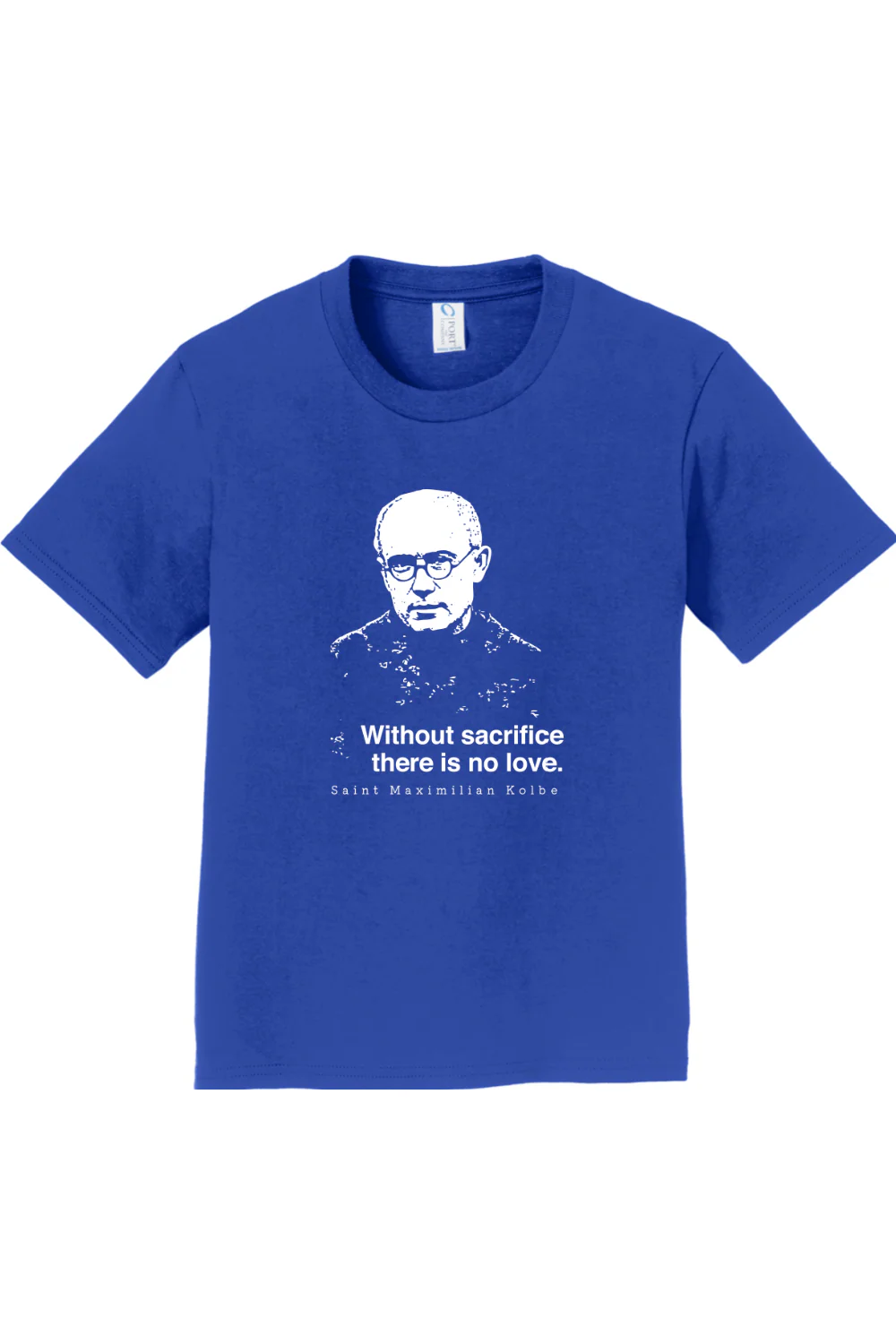 Without Sacrifice - St. Maximilian Kolbe - Youth T-Shirt - Image 3