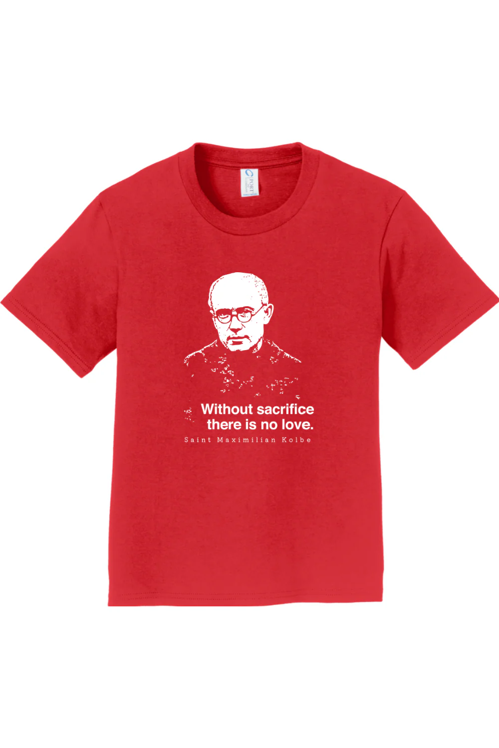 Without Sacrifice - St. Maximilian Kolbe - Youth T-Shirt - Image 5