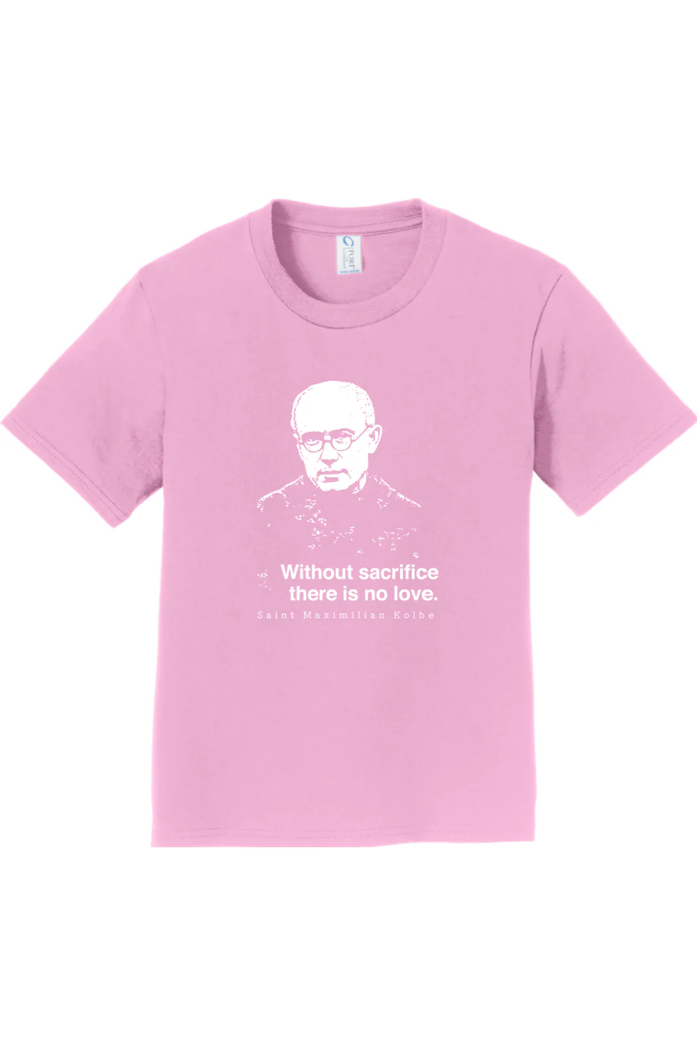 Without Sacrifice - St. Maximilian Kolbe - Youth T-Shirt - Image 9