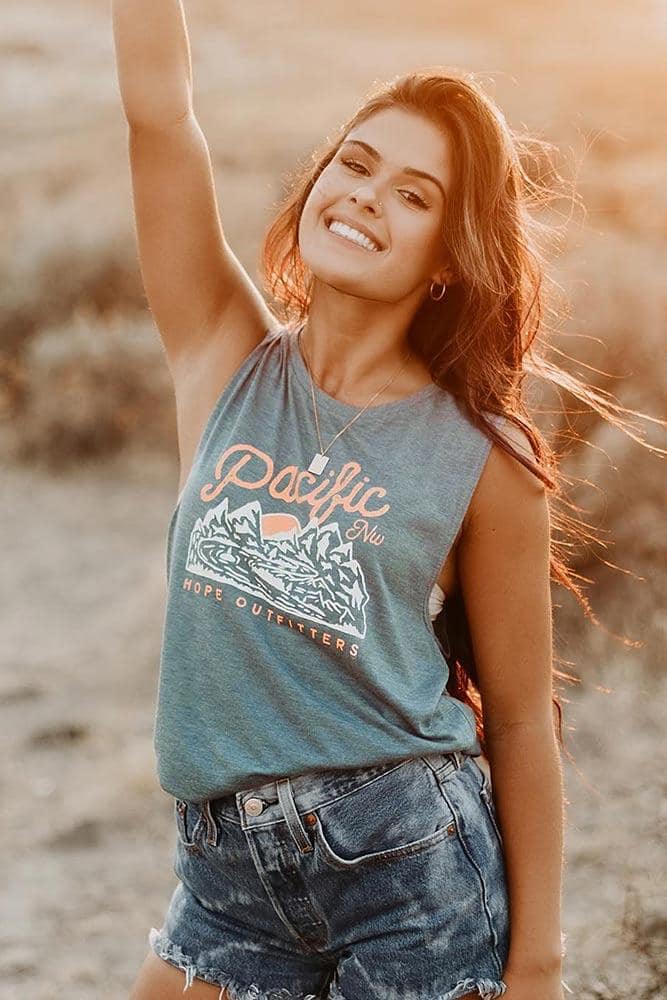 Womens Hope PNW Flowy Muscle Tank - Image 3