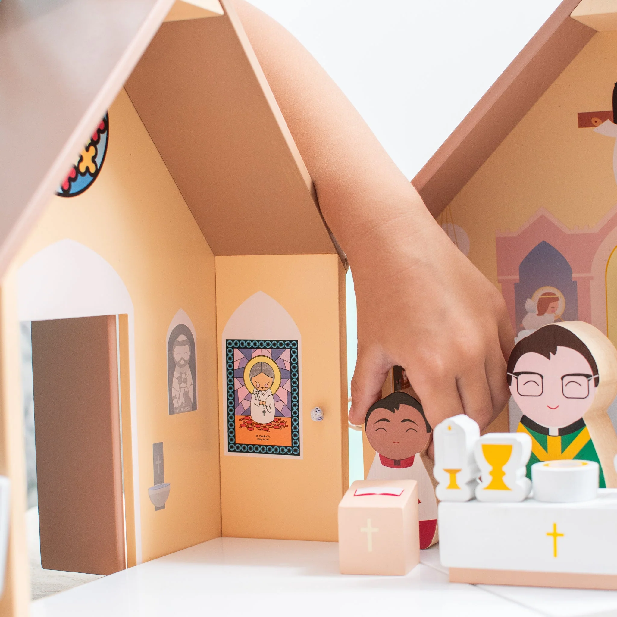 Wooden Catholic Church Playset - Image 4