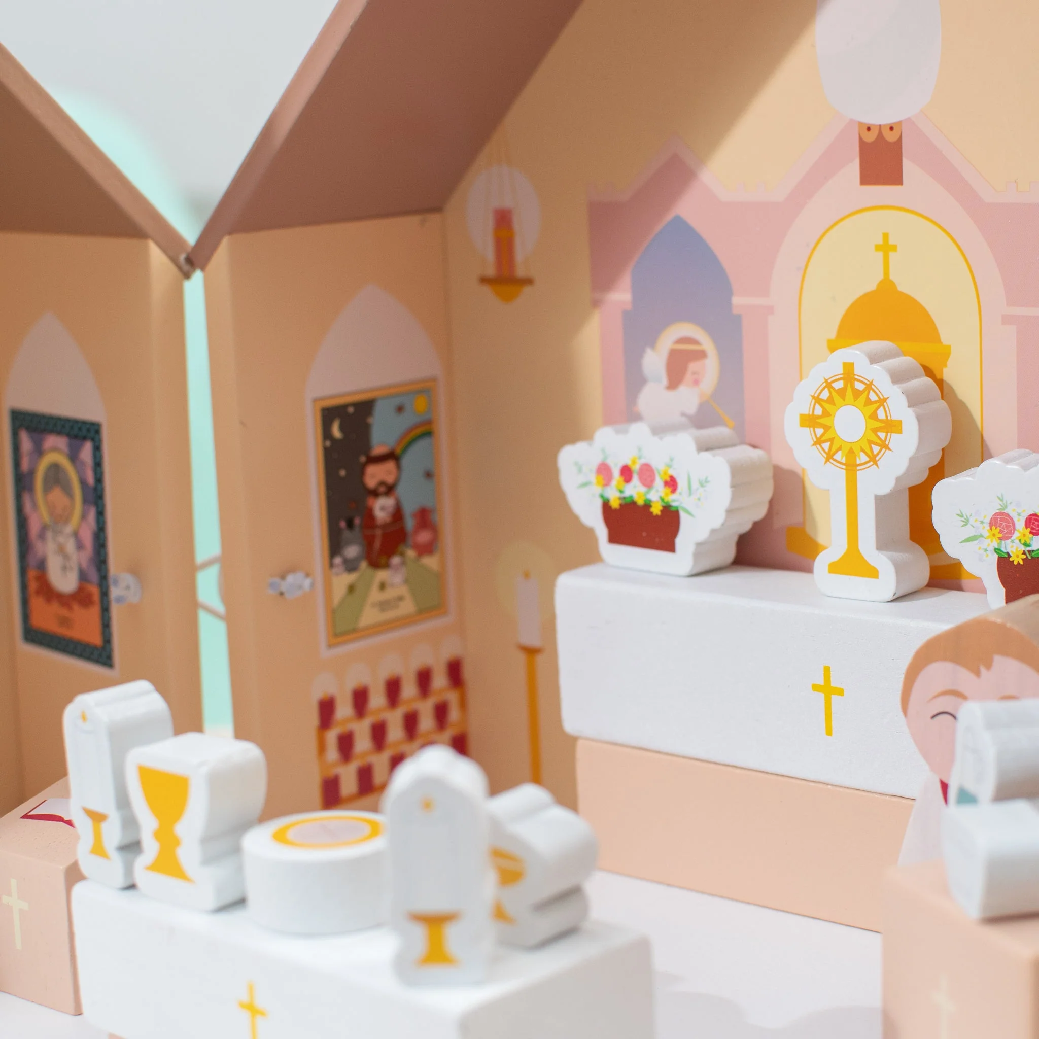 Wooden Catholic Church Playset - Image 5