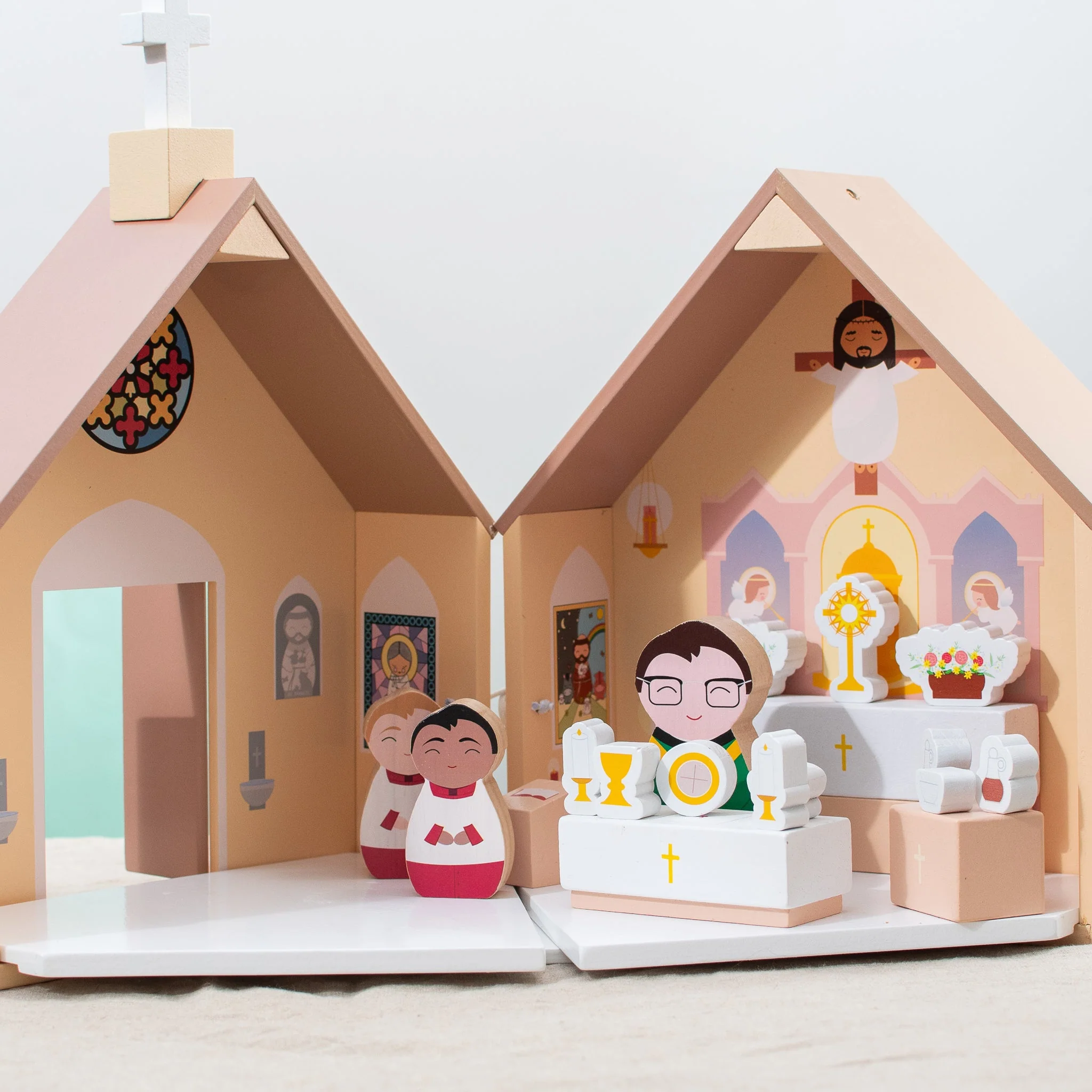 Wooden Catholic Church Playset - Image 8