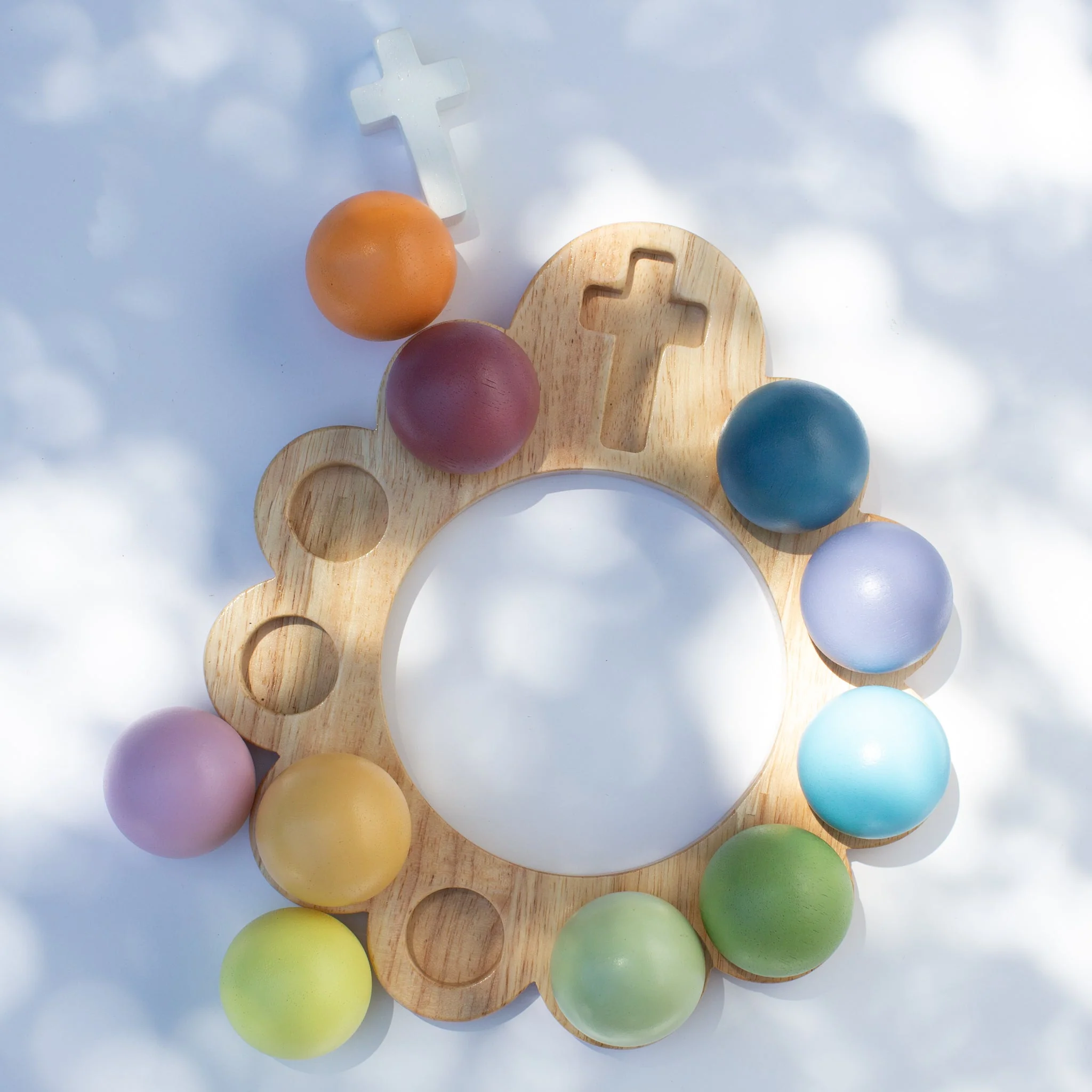 Wooden Decade Rosary Ball Set - Image 2