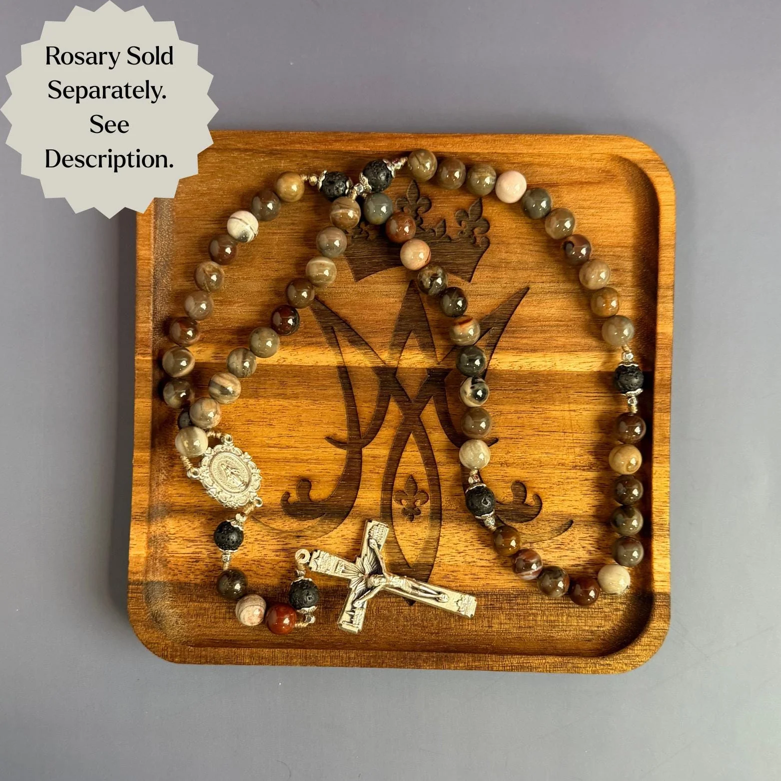 Wooden Rosary Dish - Image 10