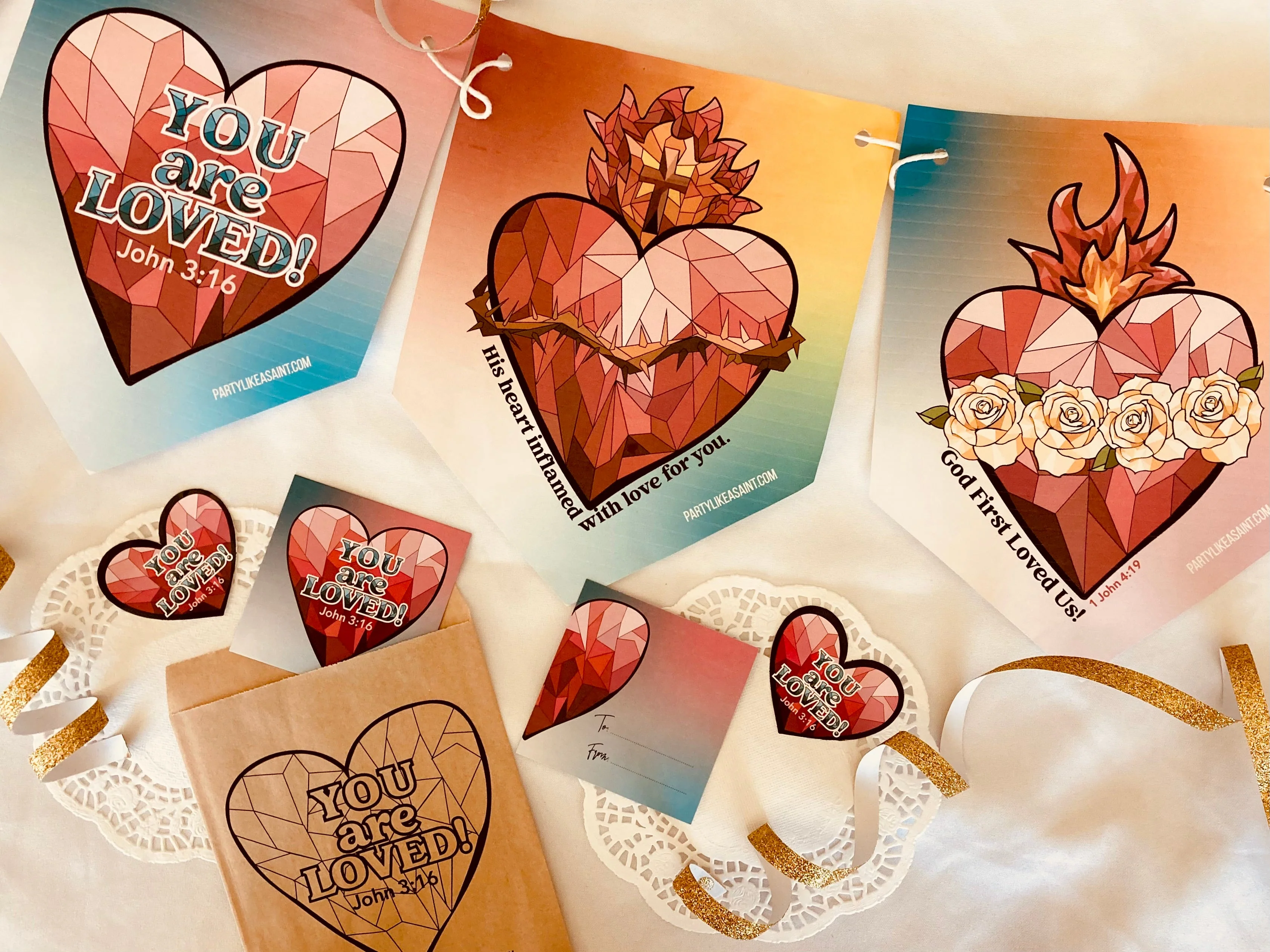 You Are Loved Heart Valentine's Day Party Package - Image 7