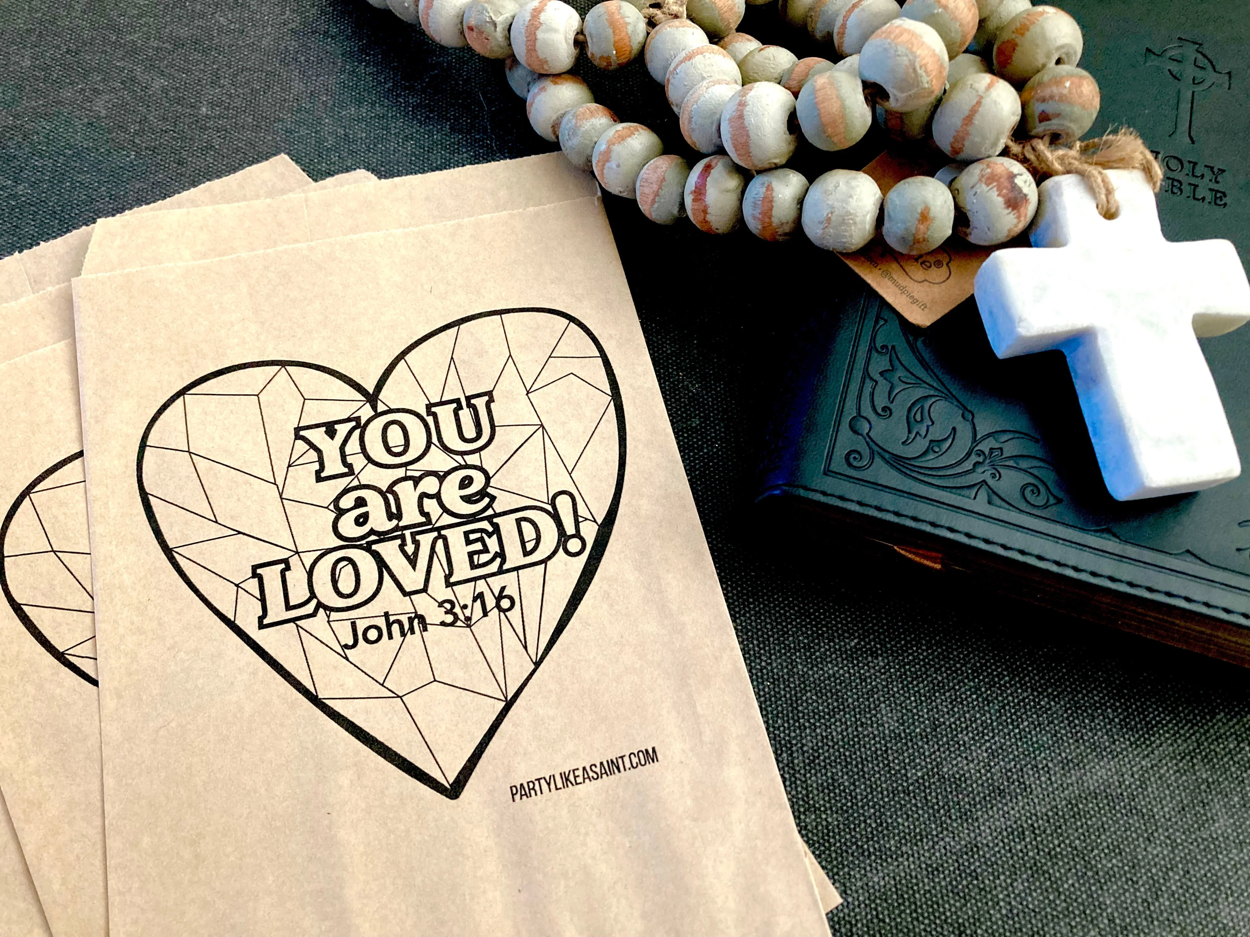 You Are Loved Party Favor Bags - Image 2