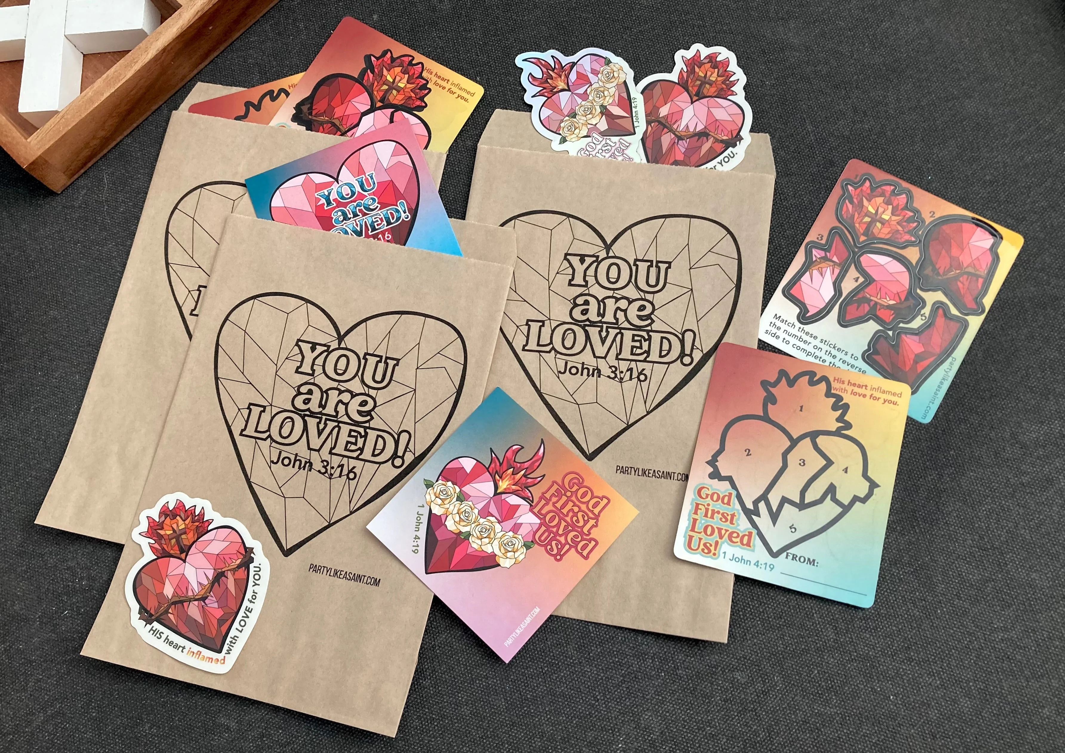 You Are Loved Party Favor Bags - Image 3