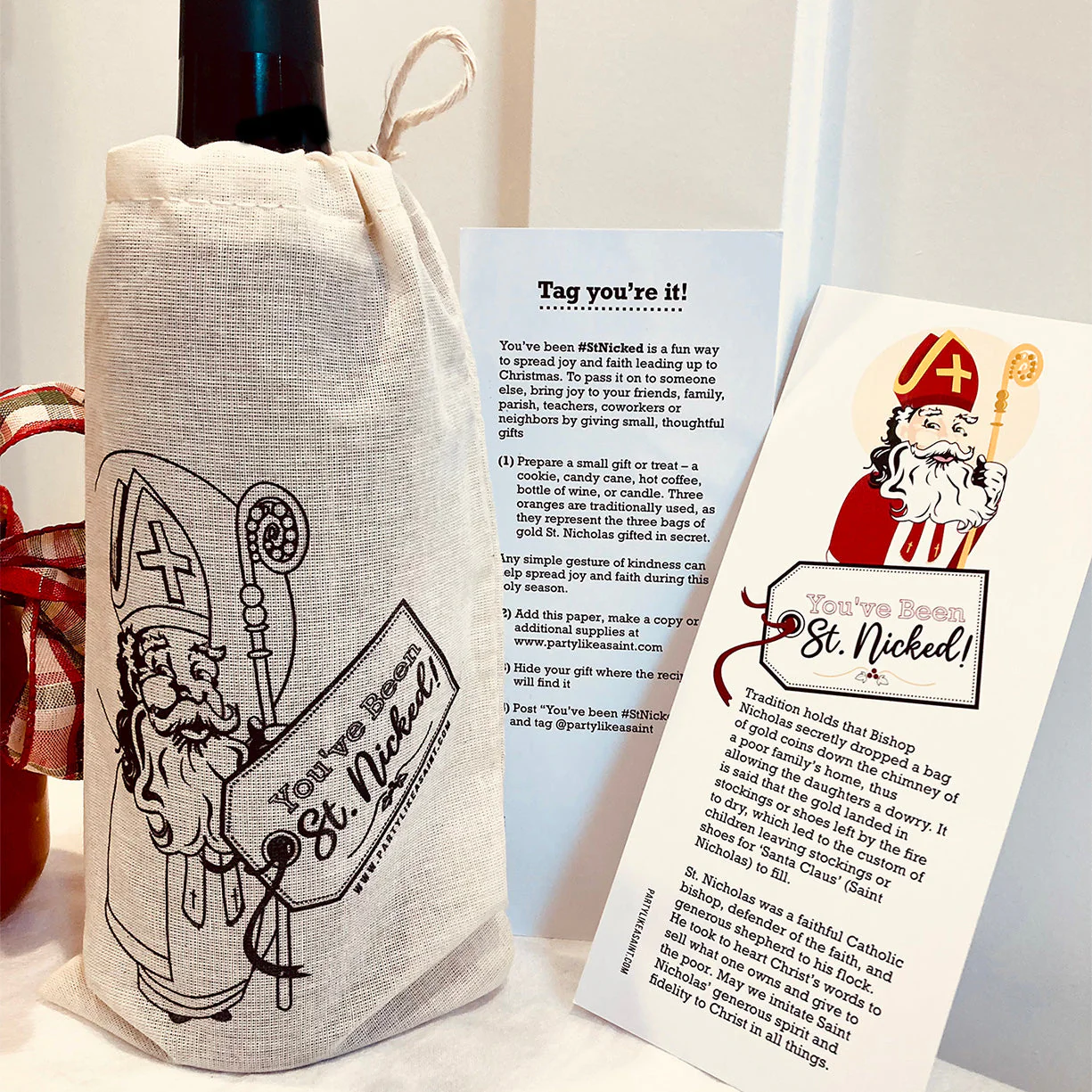 You’ve Been St. Nicked! Advent & Christmas Gift Bags – Made in the USA (Co) - Image 2