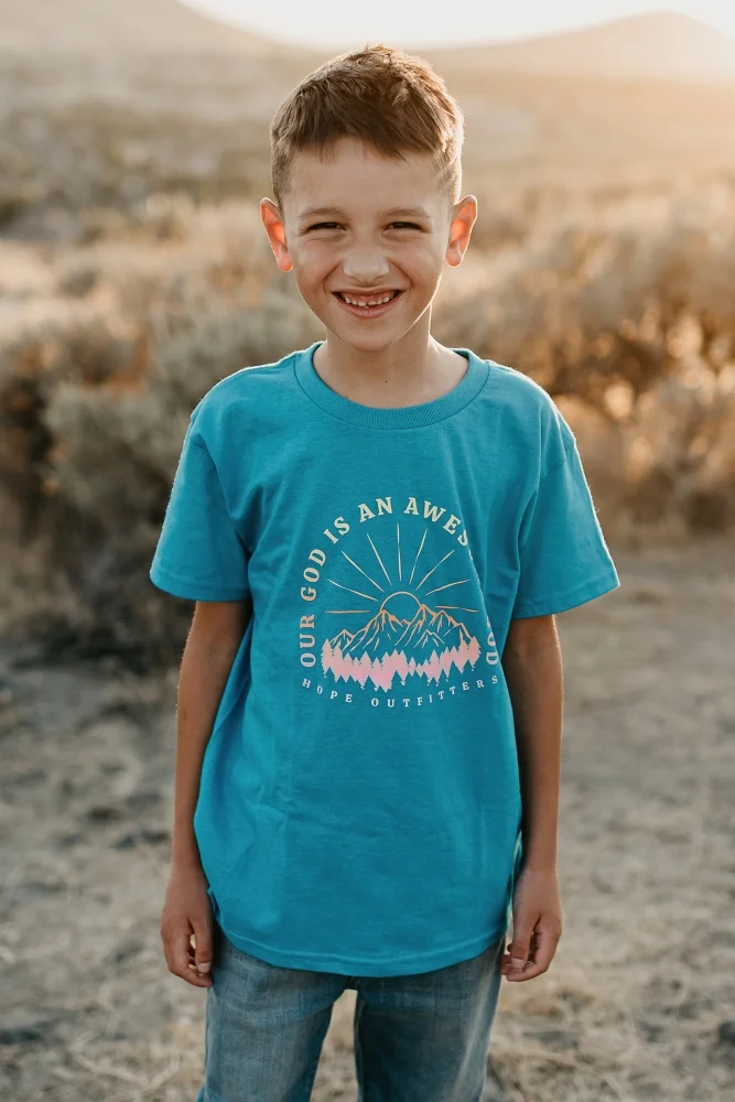 Youth Awesome God Tee - Image 2